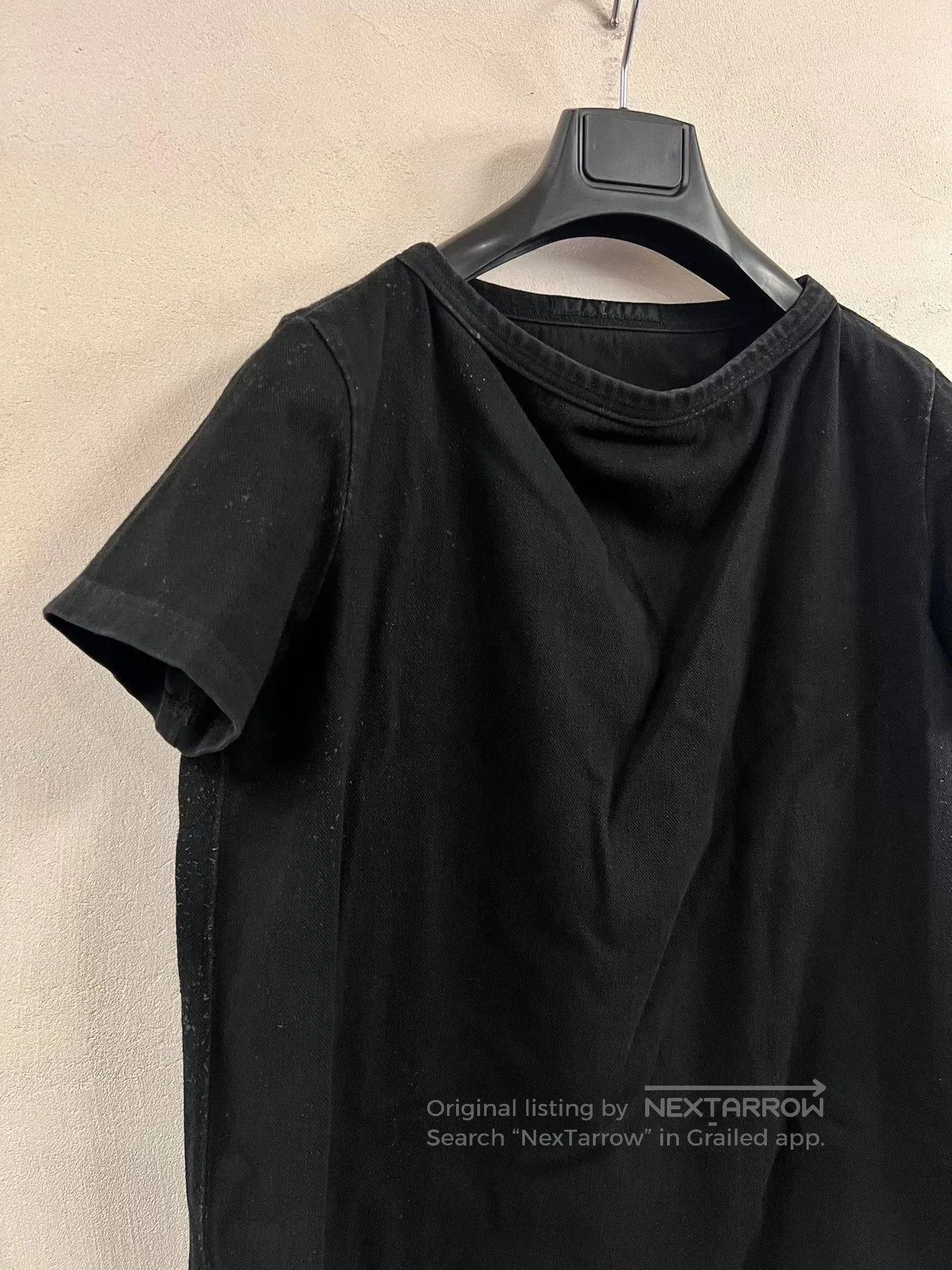 Julius Julius 7 Black Coated Denim T-shirt. Size US M / EU 48-50 / 2 - 4 Thumbnail