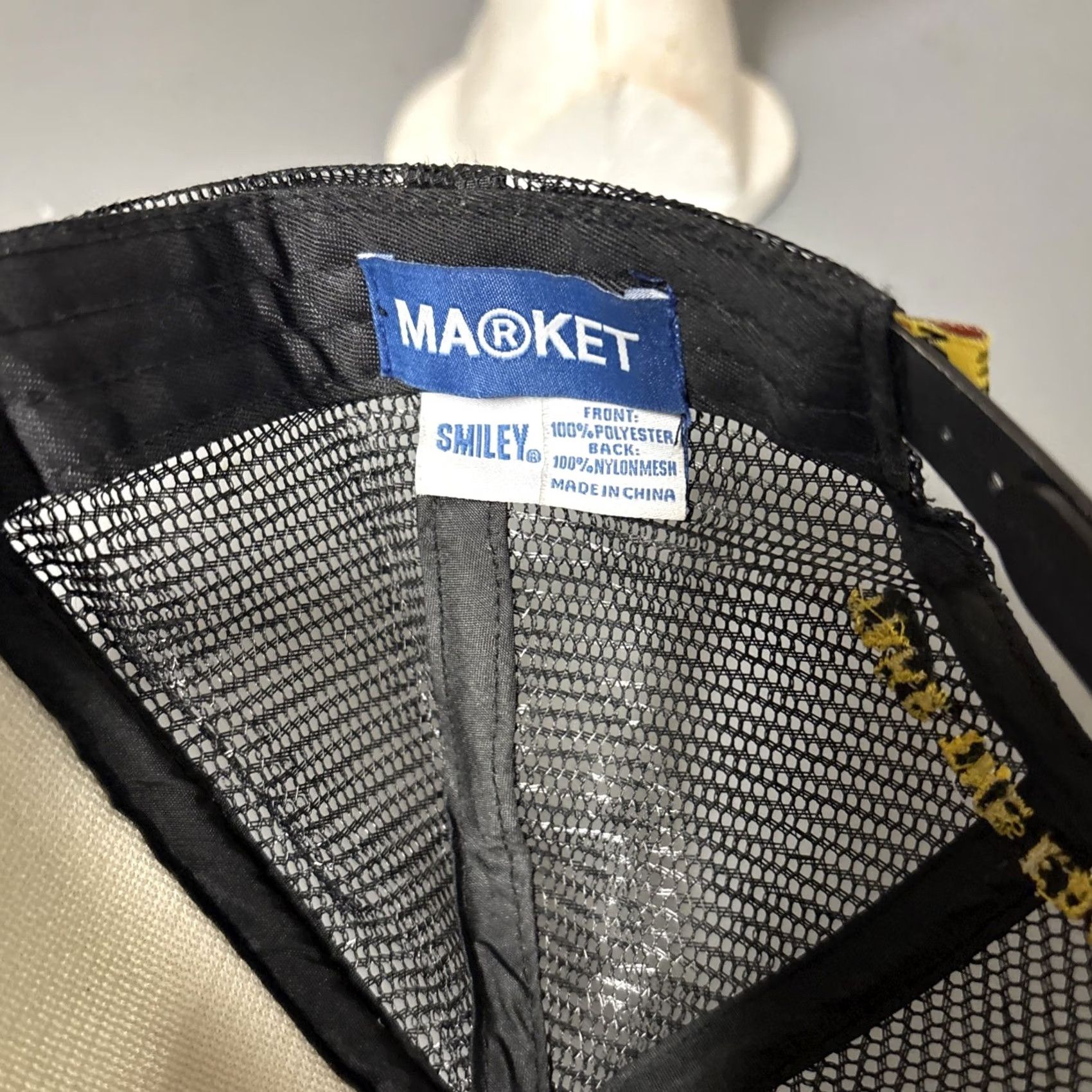Market Market Trucker Cap Black Smile Mens Casual Workwear Hat Size ONE SIZE - 8 Thumbnail