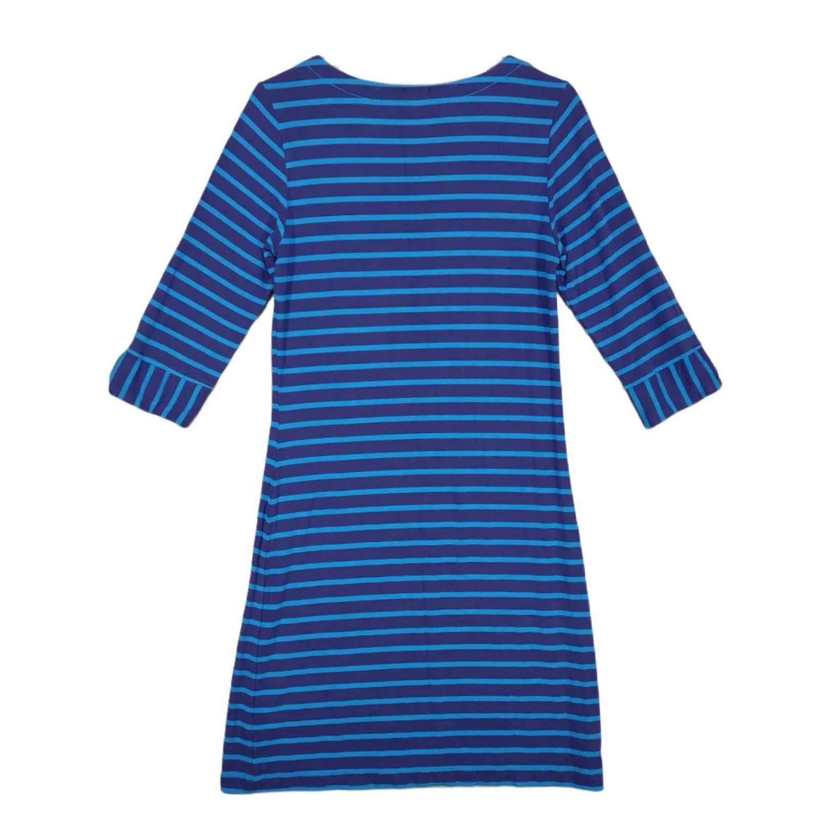 Other HATLEY Aero Stripe Peplum Sleeve Casual Dress Ultra Marine Size S / US 4 / IT 40 - 4 Thumbnail