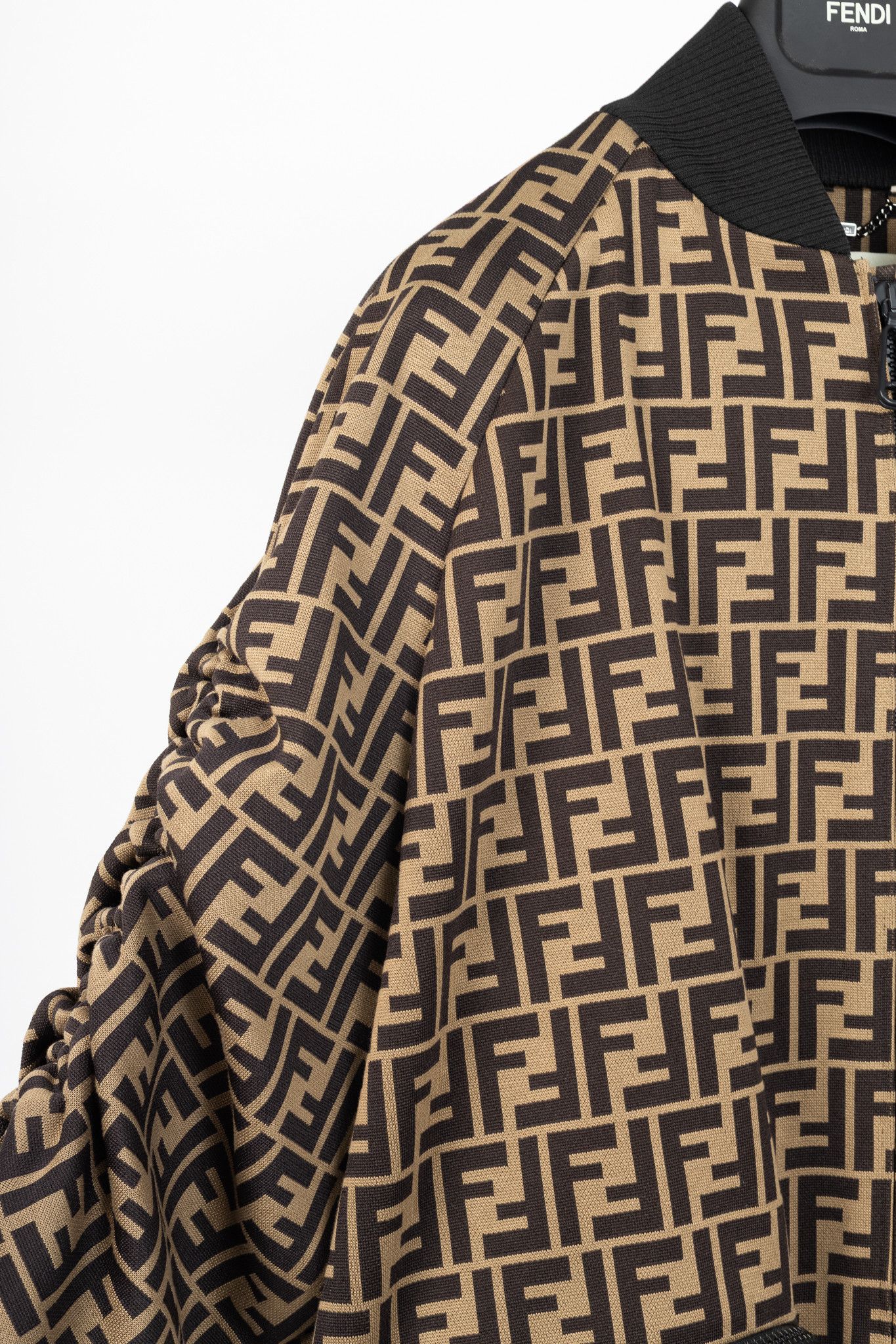 Fendi Fendi SS/19 FF-Motif Jersey Oversized Bomber Jacket Size S / US 4 / IT 40 - 5 Thumbnail