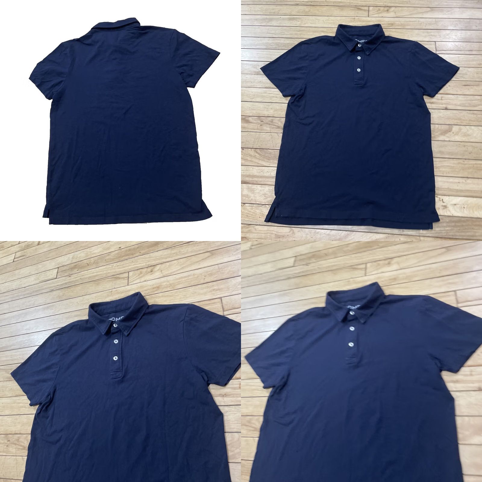 Vintage ROMEO NYC Polo Shirt Mens M Blue Jersey Stretch Modal Cotton Performance Blend Short Sleeve Button Collared Classic Preppy Sports Mens Size US M / EU 48-50 / 2 - 9 Thumbnail