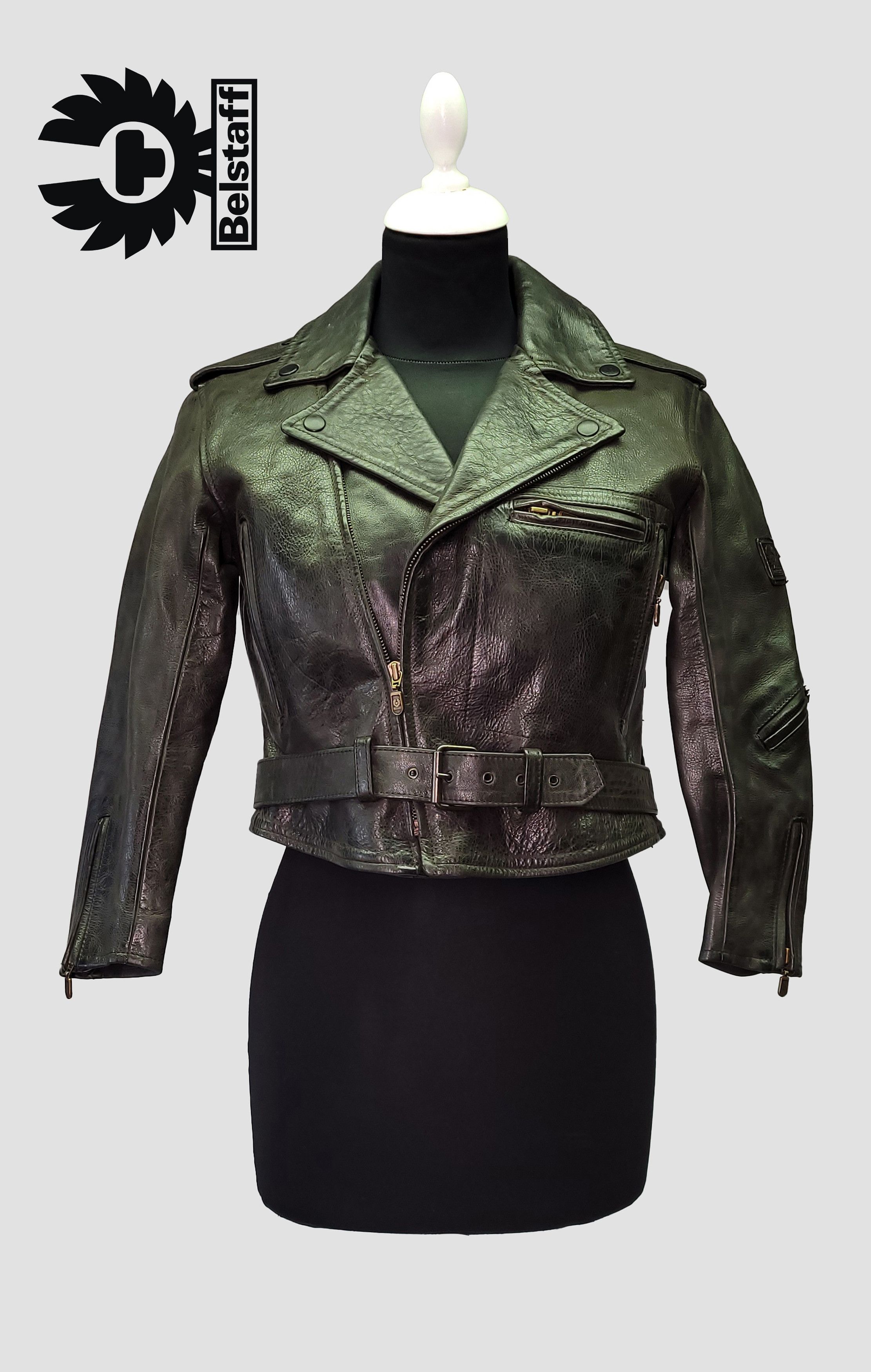 Belstaff Belstaff _ Rare _ Short Biker _ Leather _ Black Prince Size S / US 4 / IT 40 - 1 Thumbnail