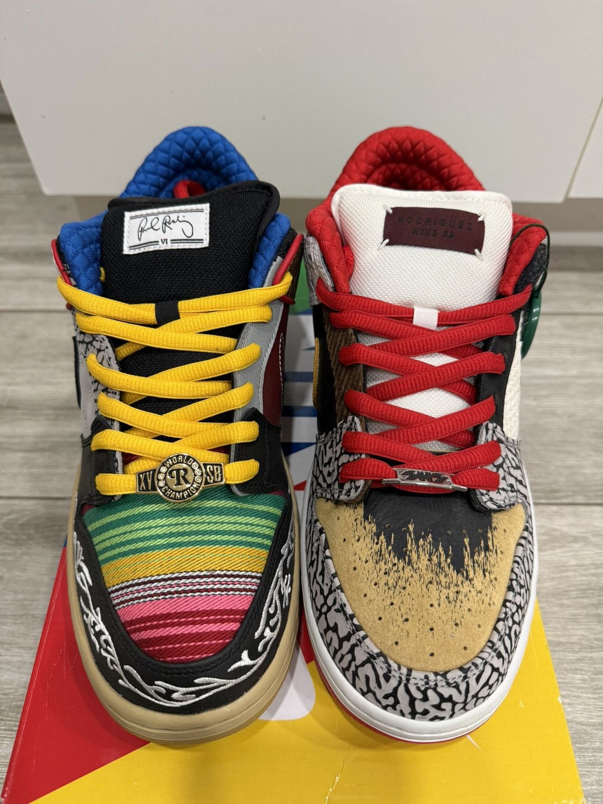 Nike Nike SB Dunk Low Pro QS What The Paul Red Black Noir Sz 12 Size US 12 / EU 45 - 5 Thumbnail