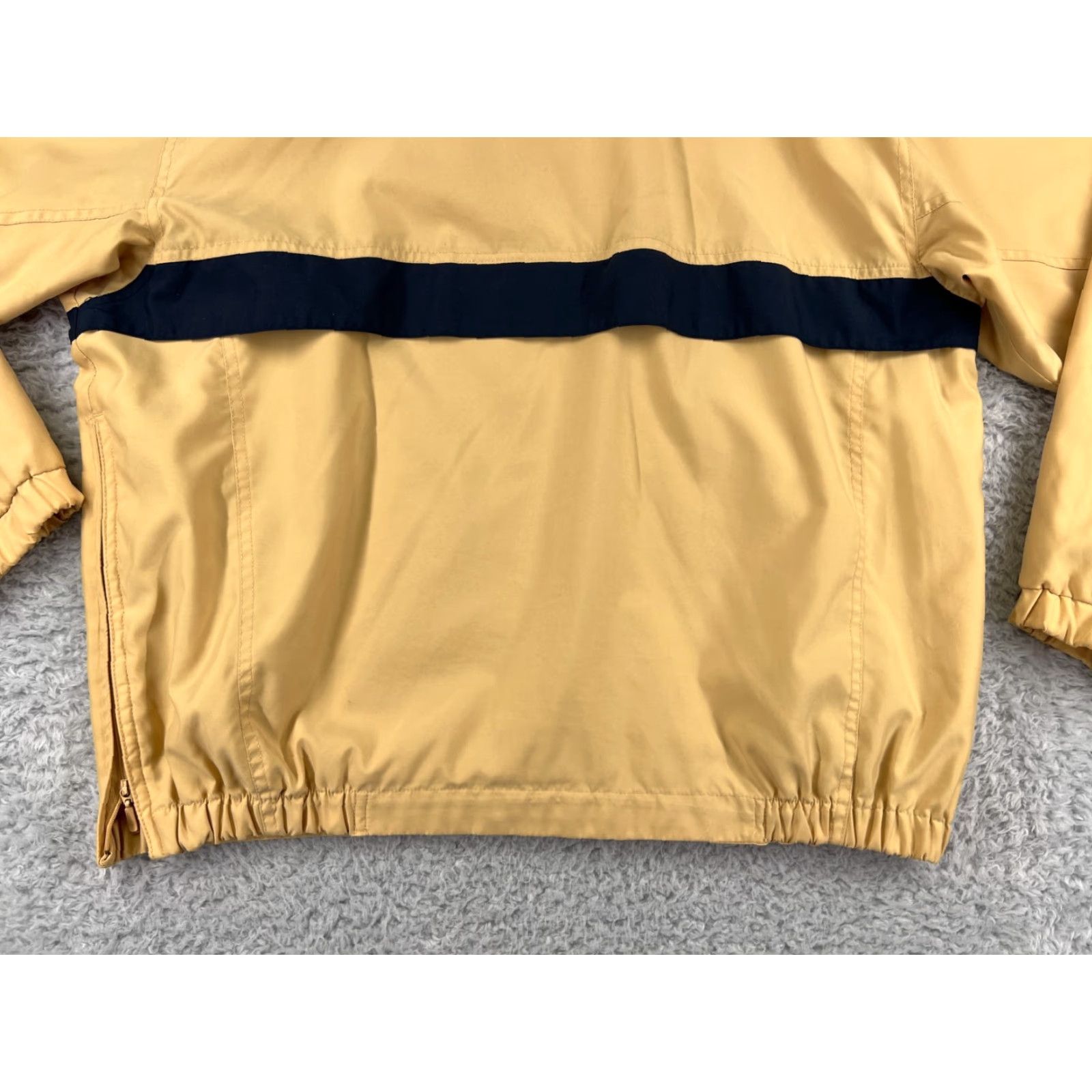 Dockers VINTAGE Dockers Golf Sweater Mens Large Yellow Black 1/4 Zip Collared 100% Polyester Size US L / EU 52-54 / 3 - 7 Thumbnail