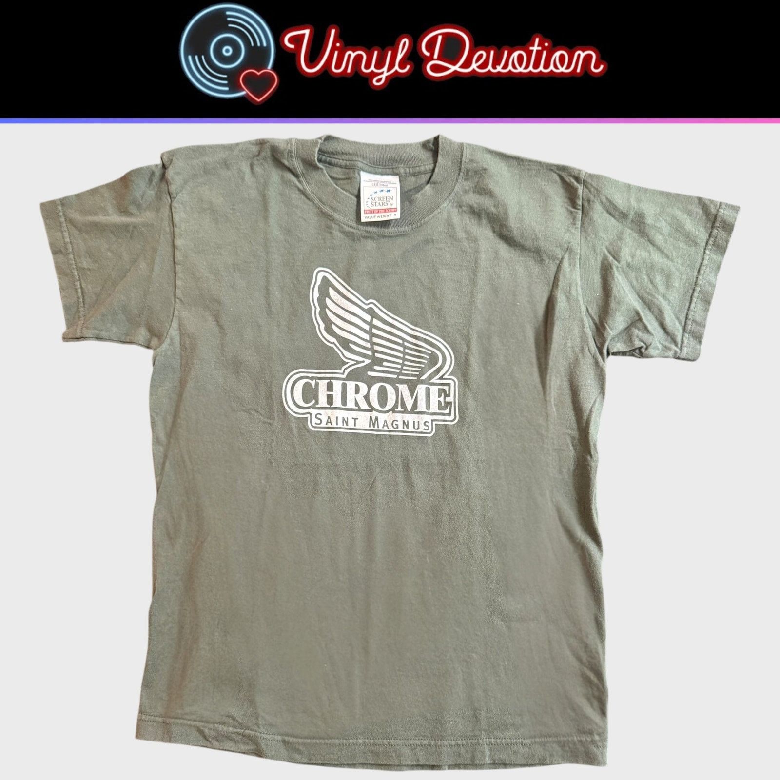Band Tees Chrome Saint Magnus Label Vintage Youth Large Fits Like S Size US S / EU 44-46 / 1 - 1 Thumbnail