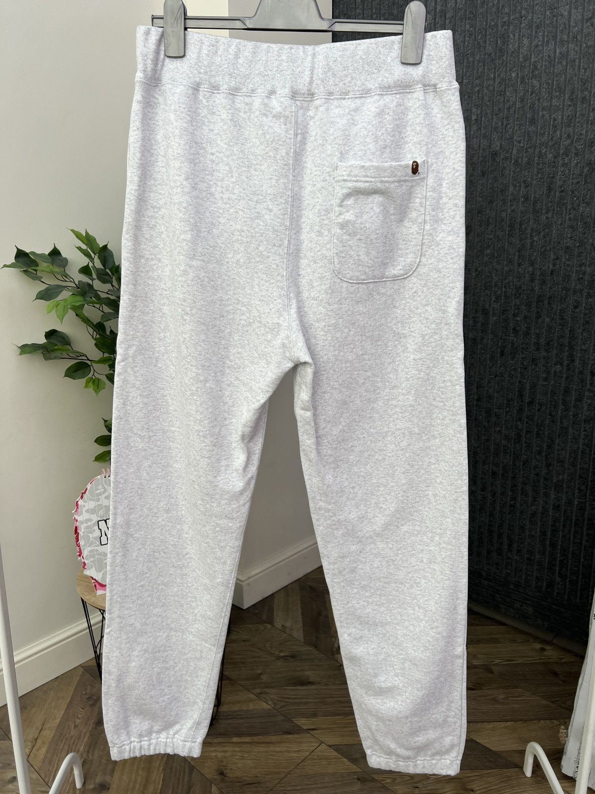 Bape A BATHING APE Men's COLLEGE WIDE FIT SWEAT PANTS Size US 34 / EU 50 - 7 Thumbnail