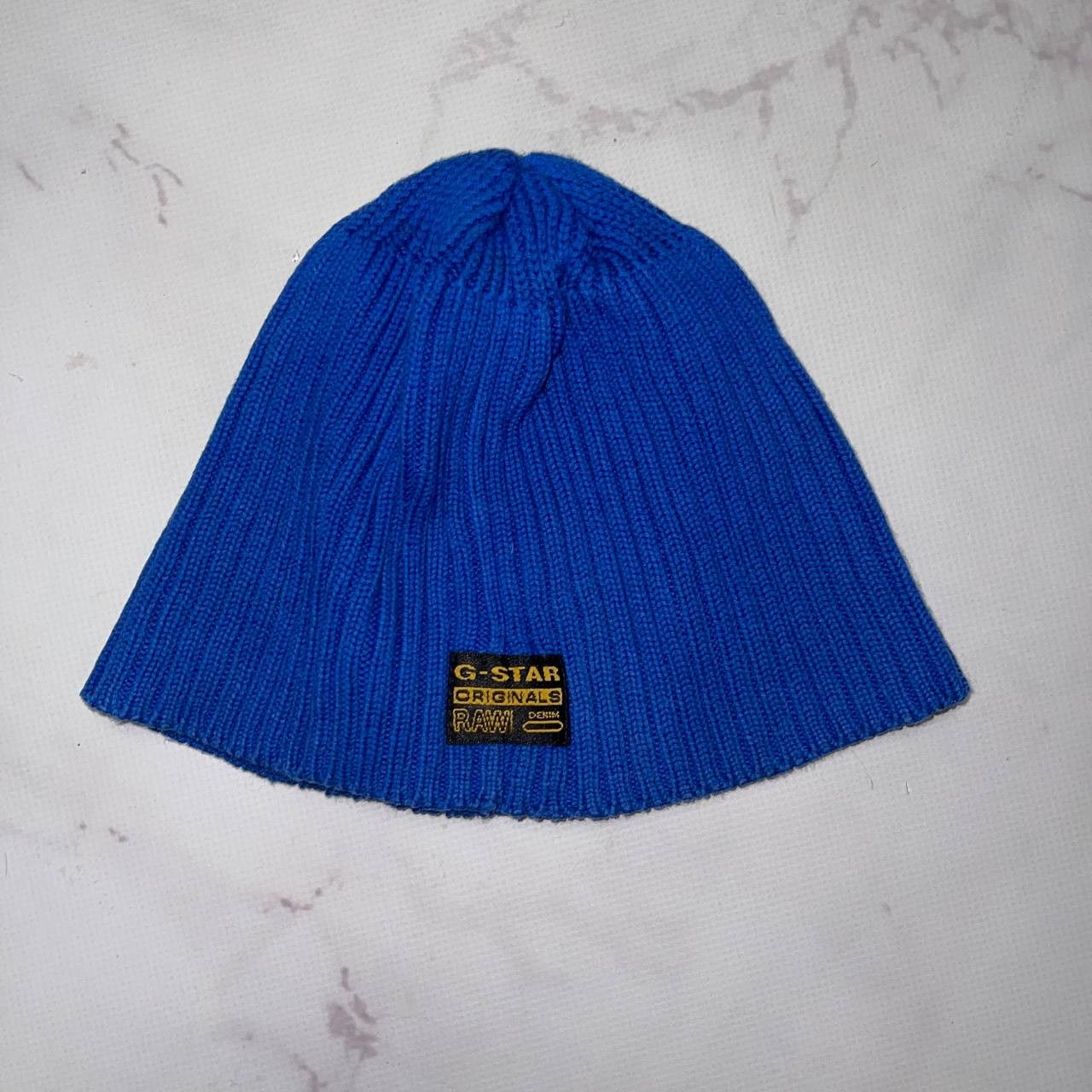 G-Star G STAR Original Raw Blue Beanie Size ONE SIZE - 3 Thumbnail