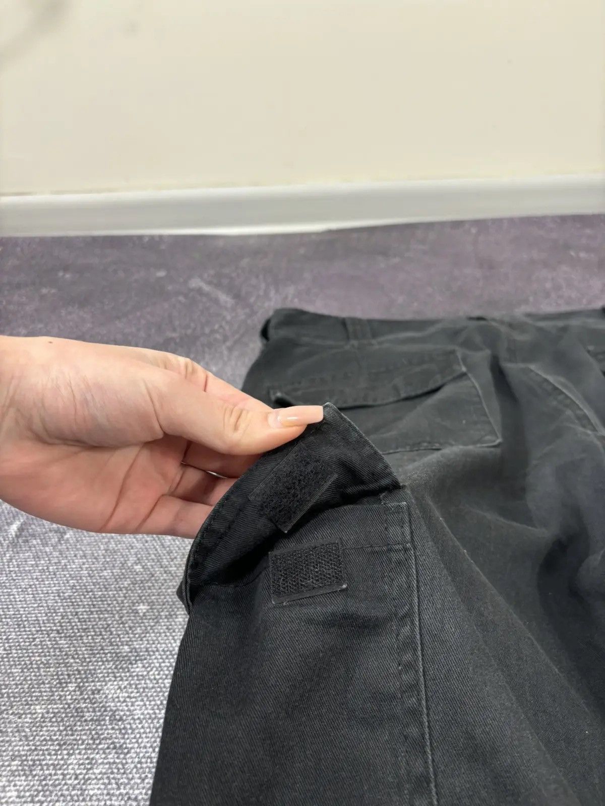 Dickies × Vintage Vintage Dickies Black Workwear Hype Baggy Cargo Pants Size US 34 / EU 50 - 10 Thumbnail