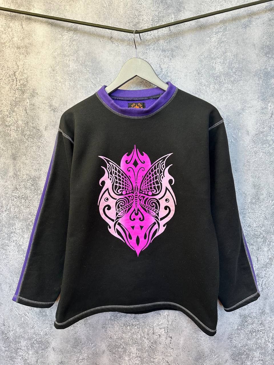 Handmade × Japanese Brand Gado Gado Vienna Tribal Butterfly Tattoo Sweatshirt Handmade Size US M / EU 48-50 / 2 - 2 Thumbnail
