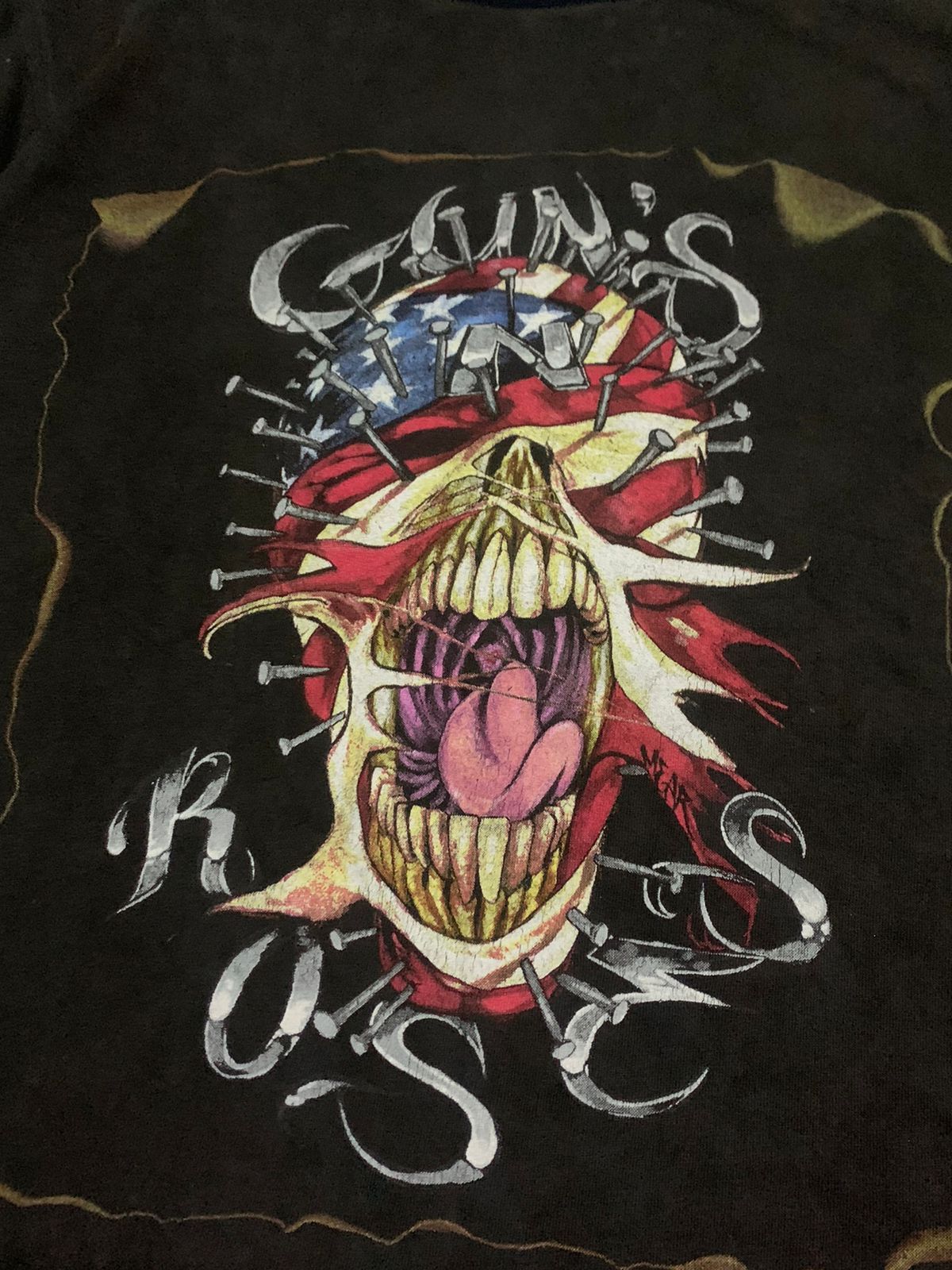 Band Tees × Guns N' Roses × Vintage Vintage 90s Guns N Roses Tee Size US L / EU 52-54 / 3 - 2 Thumbnail