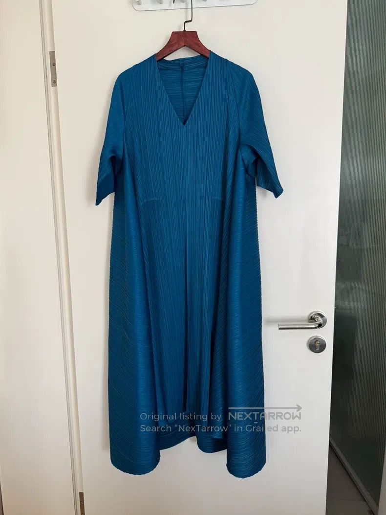 Issey Miyake Issey Miyake Blue Dress Size L / US 10 / IT 46 - 1 Thumbnail