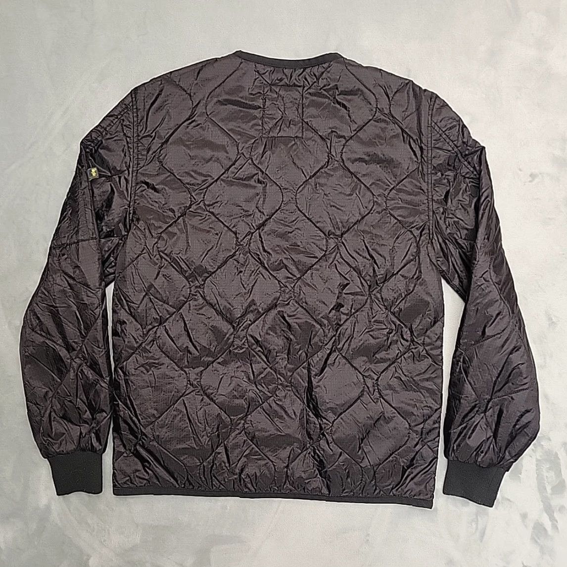 Alpha Industries Alpha Industries Jacket Mens M Black Quilted ALS Liner Military Style Bomber Size US M / EU 48-50 / 2 - 6 Thumbnail