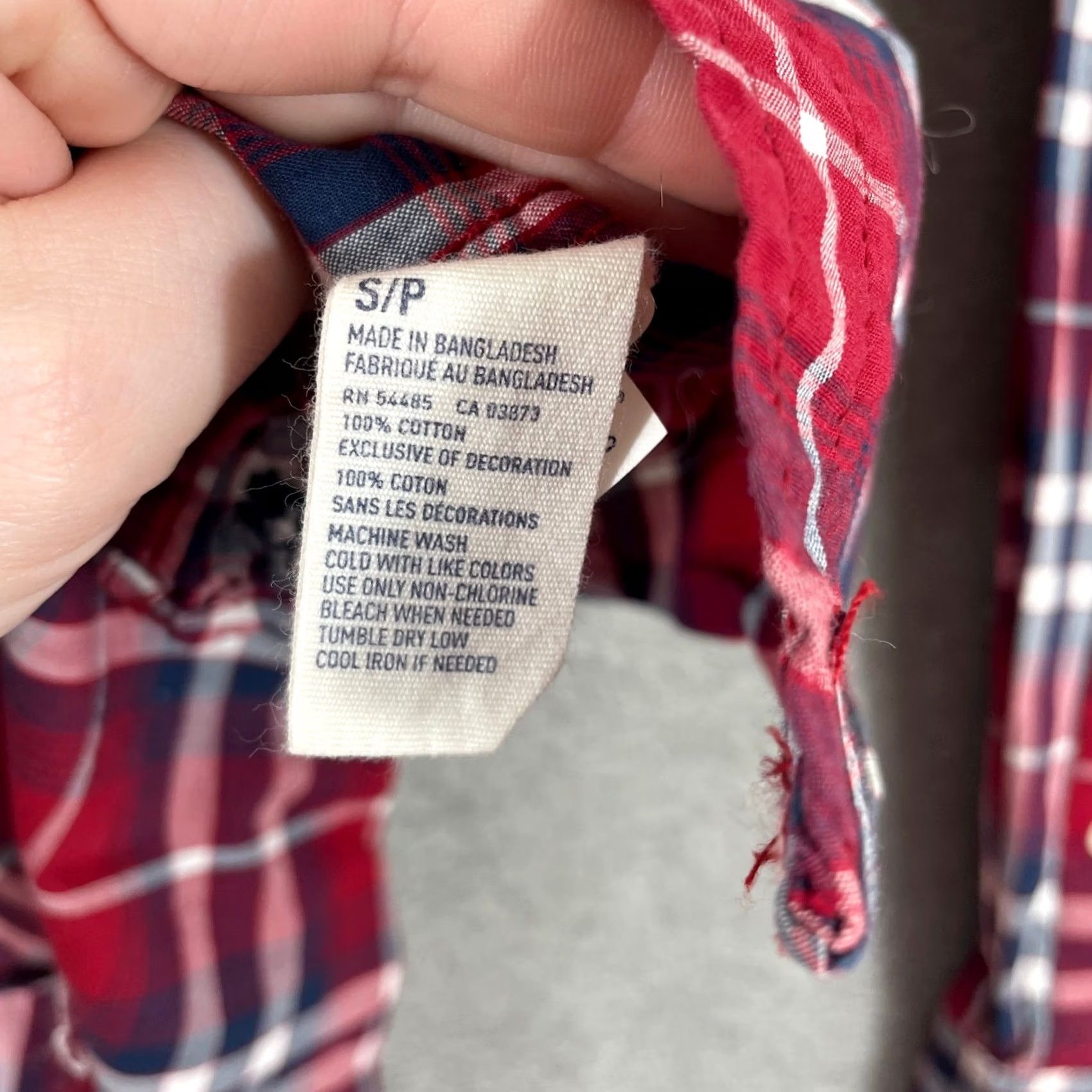 American Eagle Outfitters American Eagle Western Shirt Mens Small Red Plaid Pearl Snap Vintage Fit Cotton Shirt Size US S / EU 44-46 / 1 - 6 Thumbnail