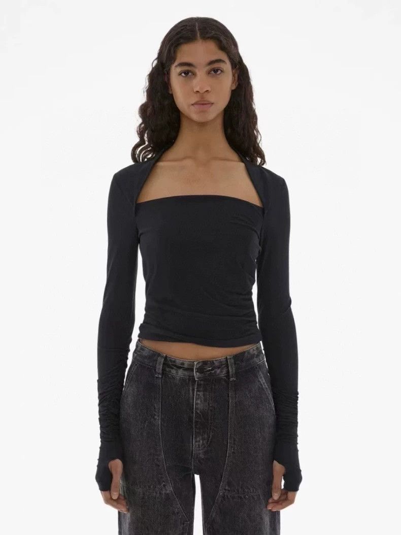 Helmut Lang HELMUT LANG Black sleeveless top Size M / US 6-8 / IT 42-44 - 1 Thumbnail