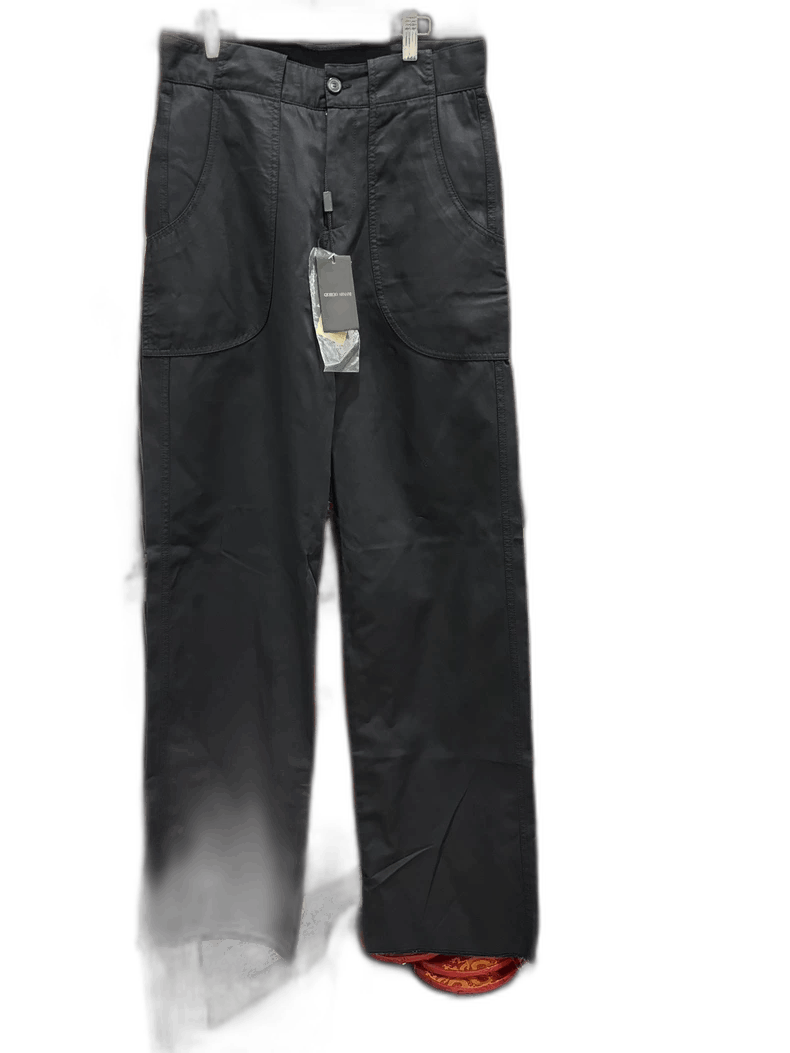 Emporio Armani Armani Black Pants with Unique Design Size US 32 / EU 48 - 1 Thumbnail