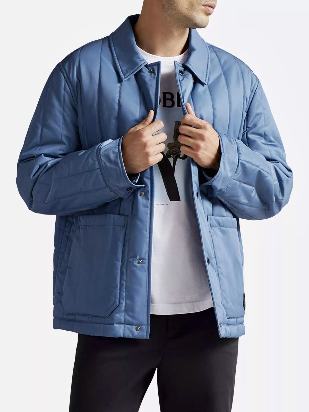 Ted Baker Ted Baker skelton patchwork quilted workwear jacket medium Size US M / EU 48-50 / 2 - 3 Thumbnail
