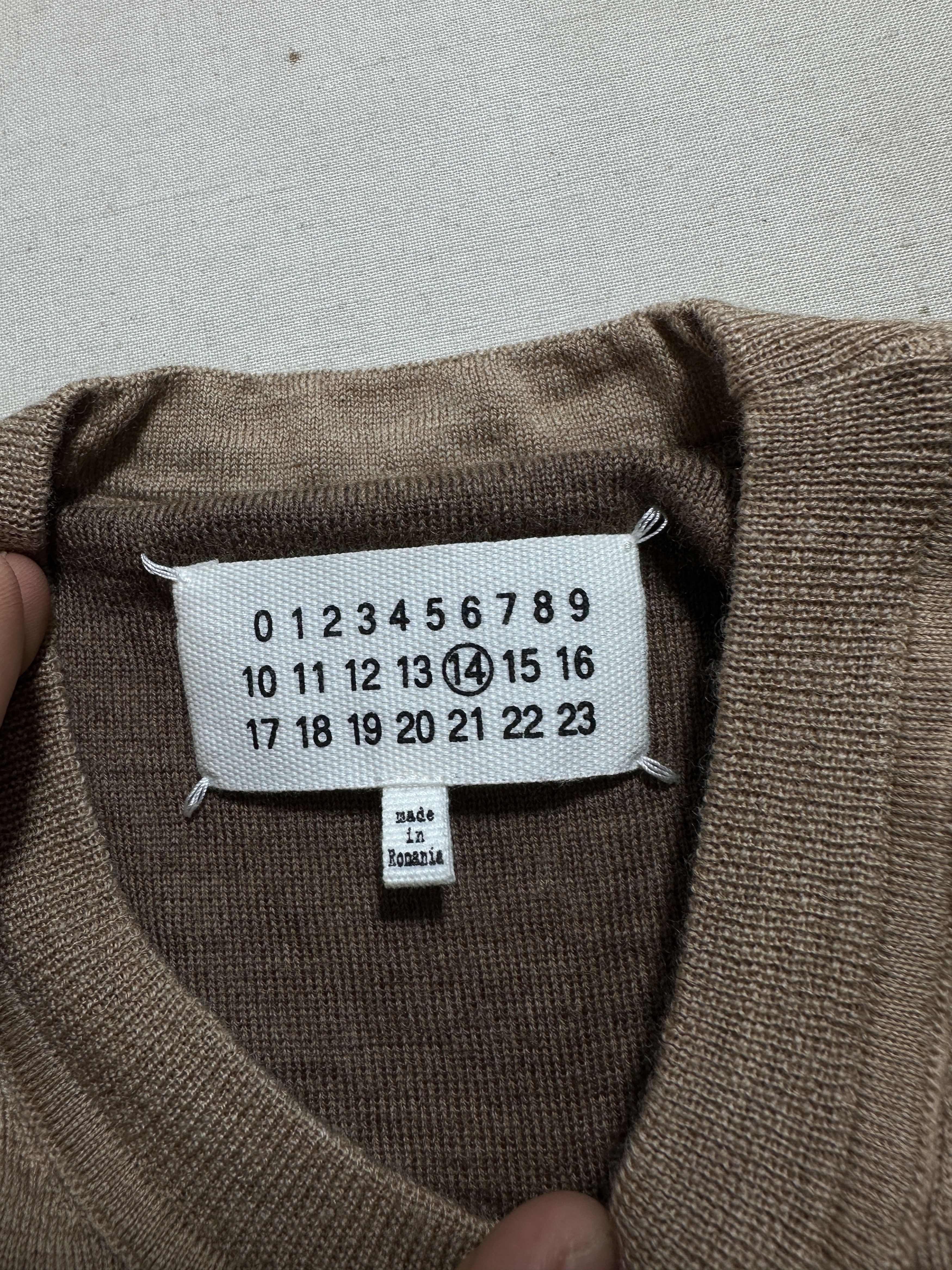 Maison Margiela Rare Maison Margiela 14 Camel Colorblock Fine Knit Size S Size US S / EU 44-46 / 1 - 3 Thumbnail