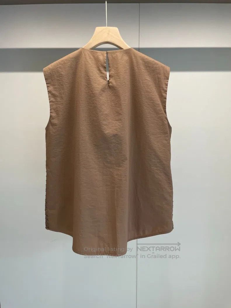 Brunello Cucinelli Brunello Cucinelli Khaki Cotton Heavy Duty Vest Size L / US 10 / IT 46 - 2 Thumbnail