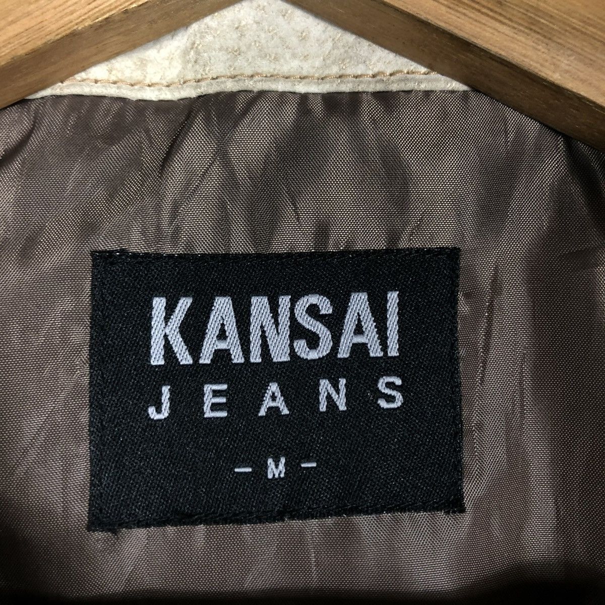 Japanese Brand 🔥VINTAGE LEATHER JACKET KANSAI JEANS JAPAN ISSEY MIYAKE Size US M / EU 48-50 / 2 - 18 Thumbnail