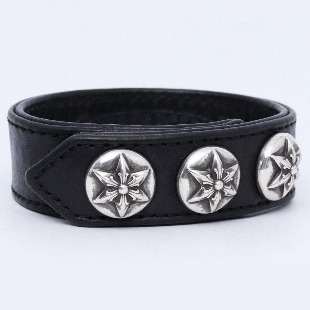 Chrome Hearts Chrome Hearts star leather bracelet Size ONE SIZE - 1 Thumbnail