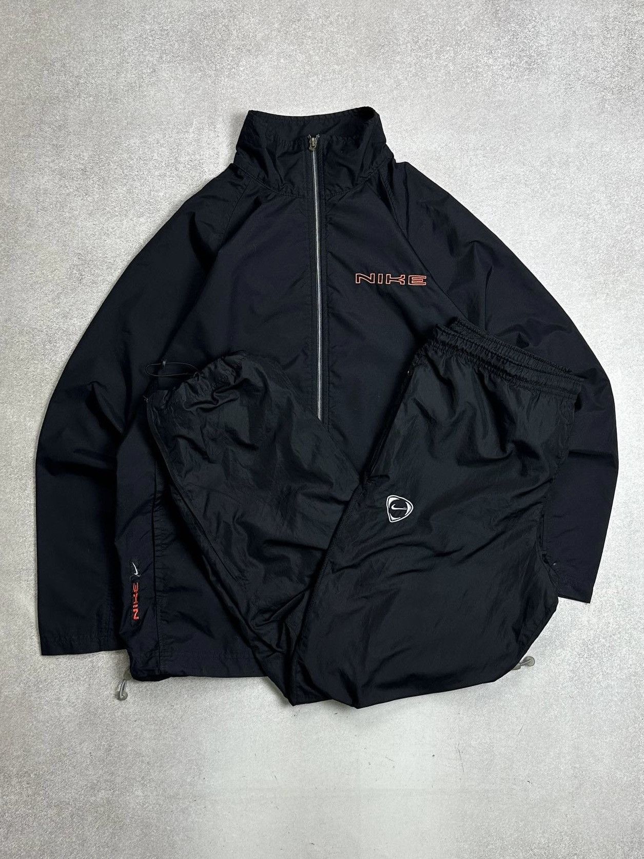 Nike × Streetwear × Vintage Vintage Nike Y2K Nylon Black Перейти