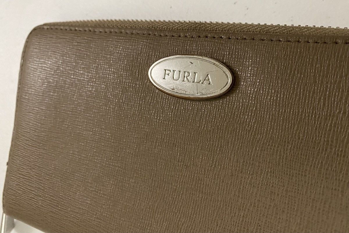 Furla Furla Vitamina Accordion Wallet Taupe Saffiano Leather VGC Size ONE SIZE - 9 Thumbnail