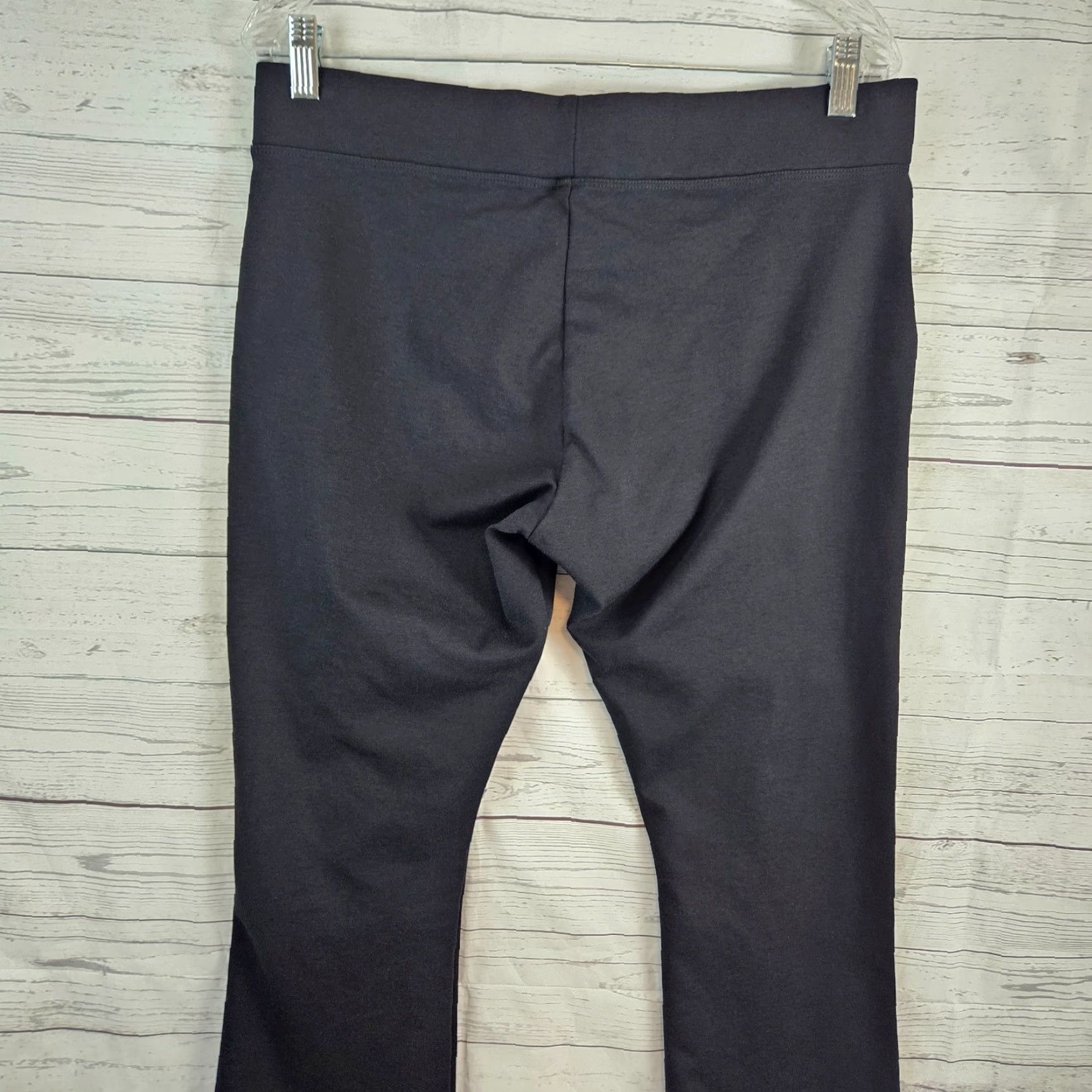 Vintage American Giant Womens Cropped Pants Sz 16 Black Mid Rise Pull On Size 38" / US 16 / IT 52 - 4 Thumbnail