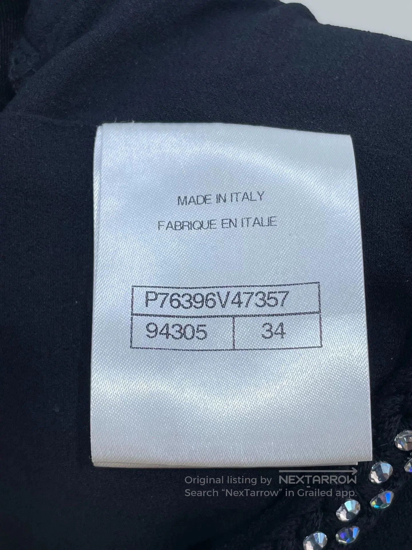 Chanel Chanel 24C Black Diamond Cropped Top. Size XXS / US 00 / IT 34 - 6 Thumbnail