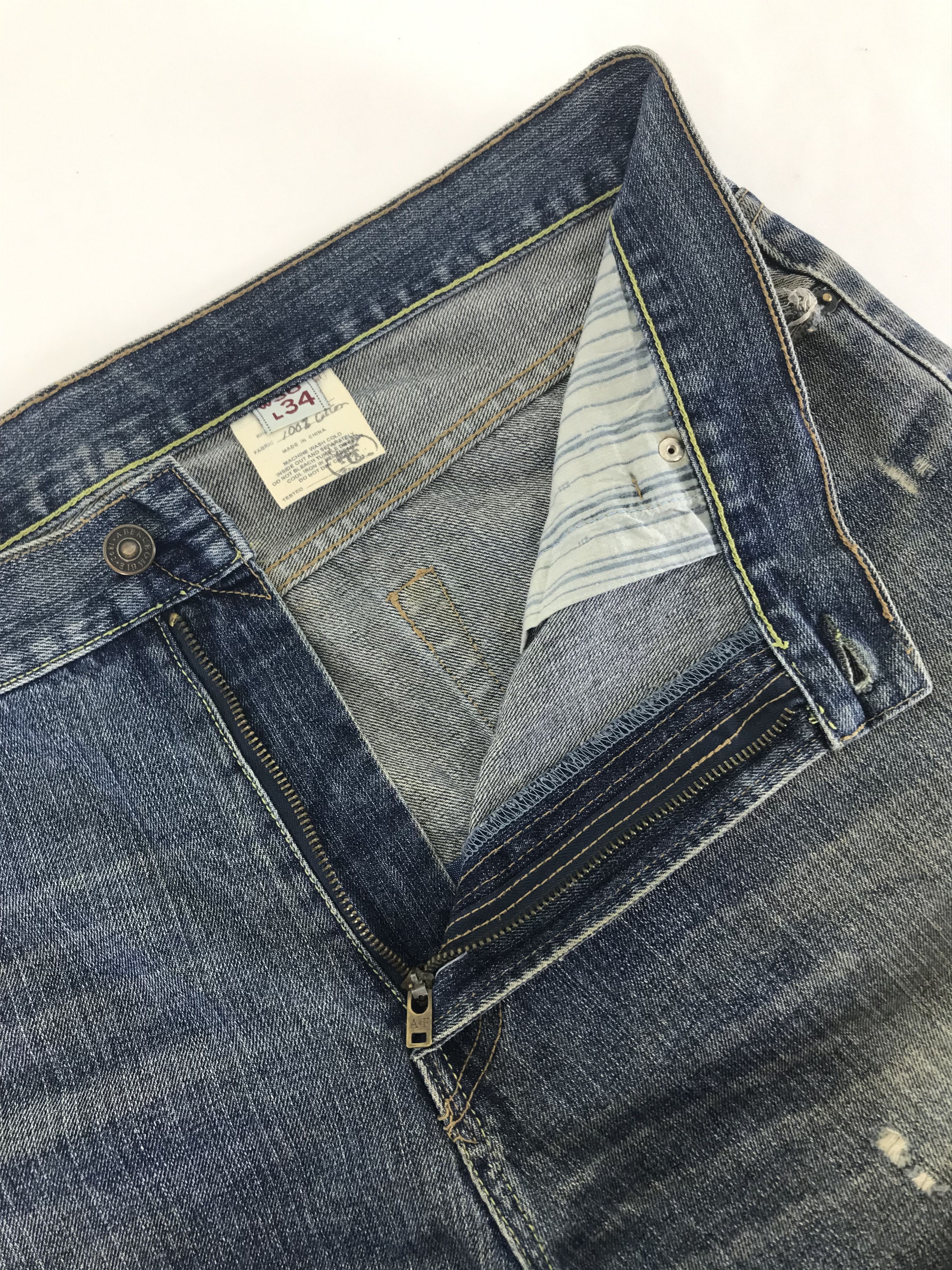 Abercrombie & Fitch Vintage Abercrombie & Fitch Baggy Jeans Wide Leg Denim Size US 36 / EU 52 - 9 Thumbnail