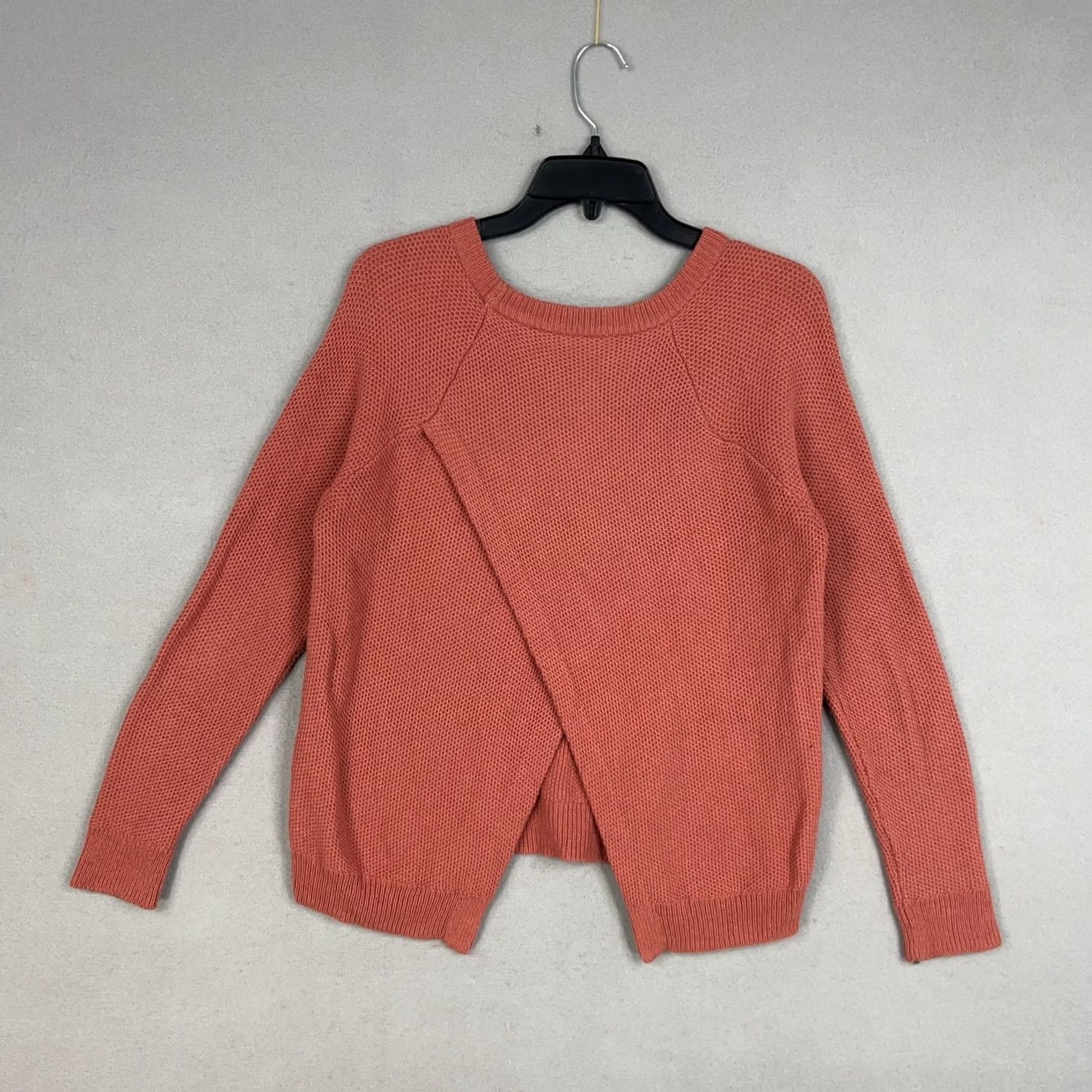 Madewell Madewell Sweater Womens Small Coral Province Cross Back Pullover Tulip Minimal Size S / US 4 / IT 40 - 6 Thumbnail