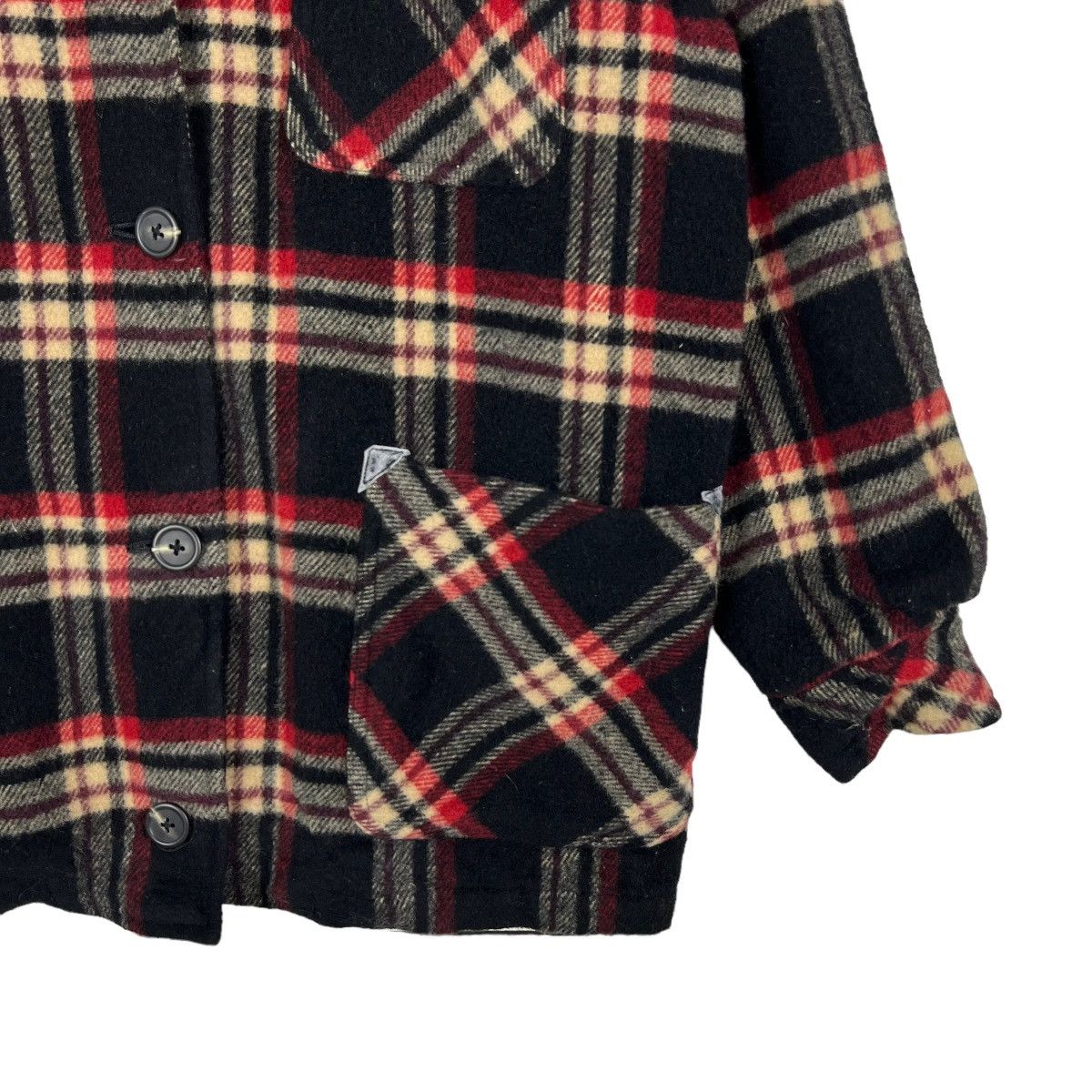 Japanese Brand × Vintage 🔥 EAST BOY PLAID CHECKER CPO WOOL JACKET Size US M / EU 48-50 / 2 - 5 Thumbnail