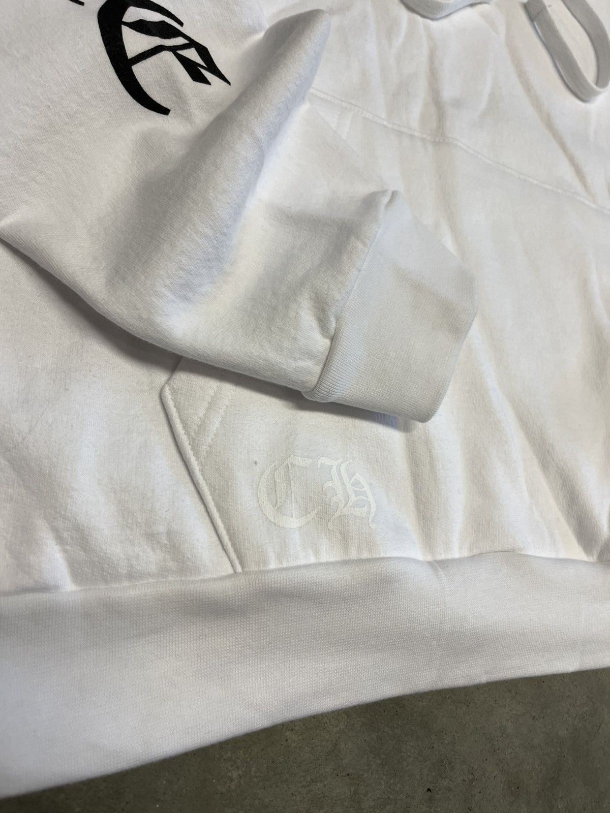 Chrome Hearts White Spell Out Hoodie Size US XL / EU 56 / 4 - 5 Thumbnail