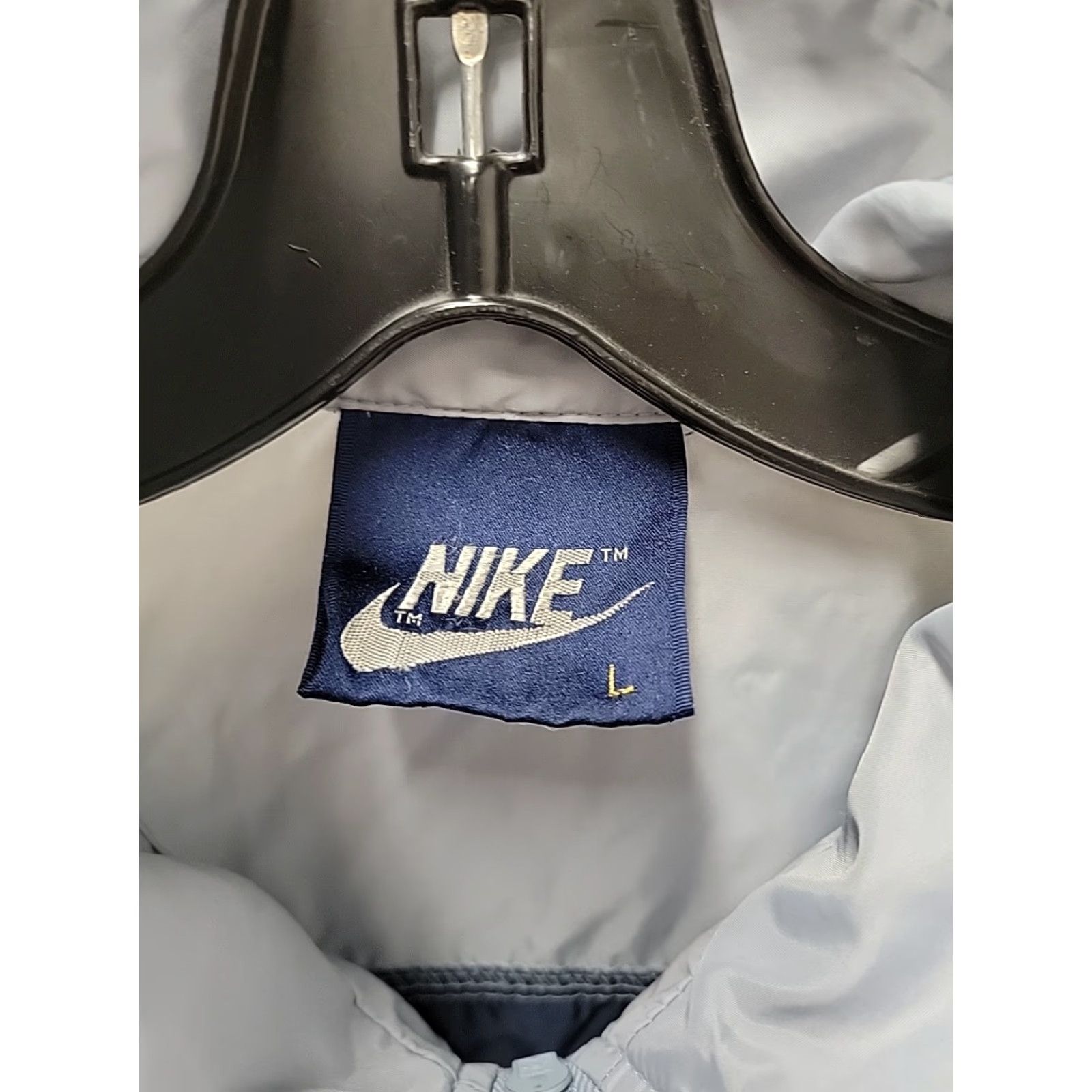 Nike VINTAGE Nike Mens Windbreaker Pullover 1/2 Zip Packable 80s Blue Grey L Size US L / EU 52-54 / 3 - 3 Thumbnail