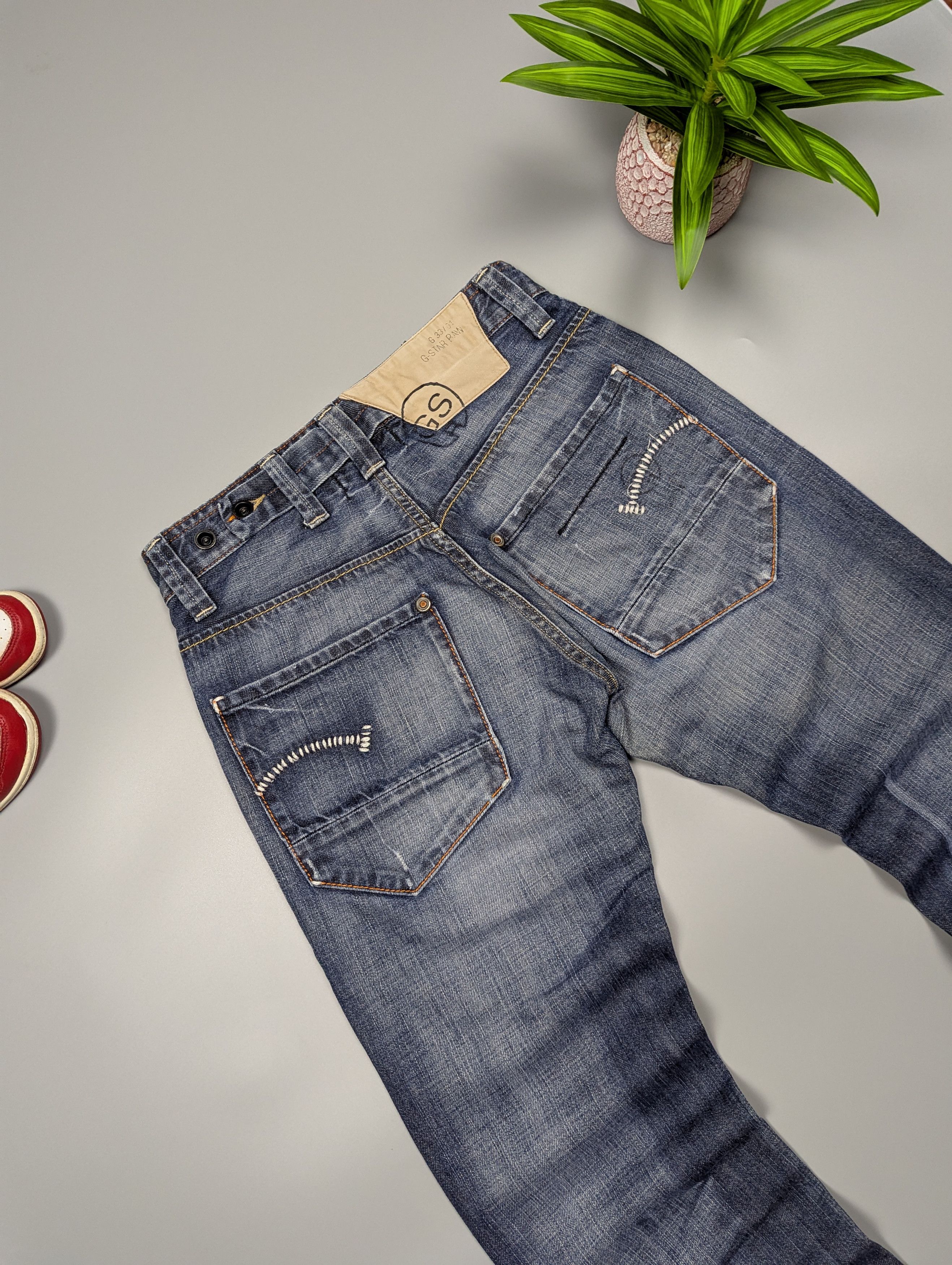 G-Star × Vintage G-STAR RAW Vintage Radar Narrow Rope Straight Leg Blue Jeans Size US 30 / EU 46 - 8 Thumbnail