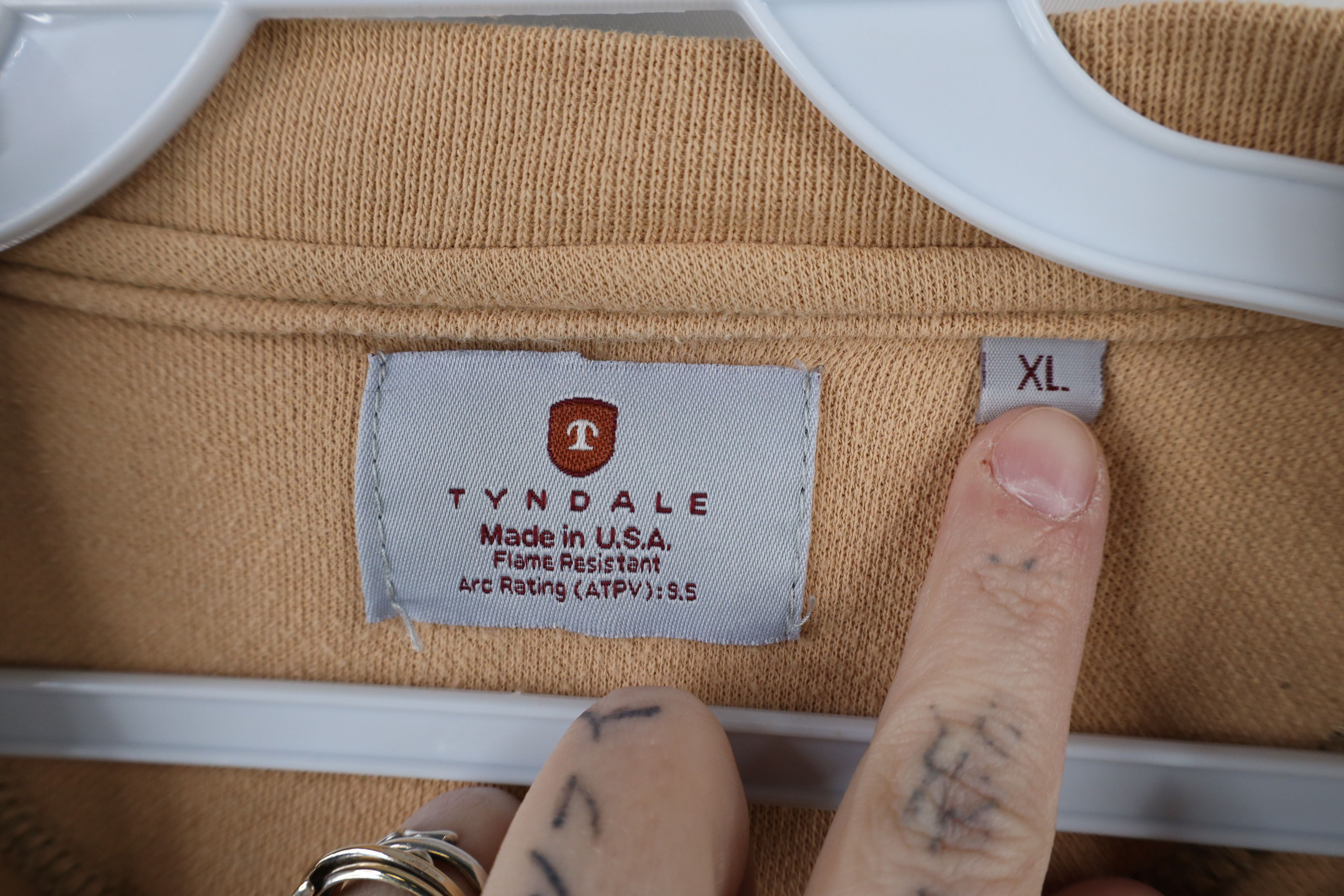 Vintage Tyndale FR Flame Resistant Long Sleeve Henley T-Shirt USA Size US XL / EU 56 / 4 - 8 Thumbnail