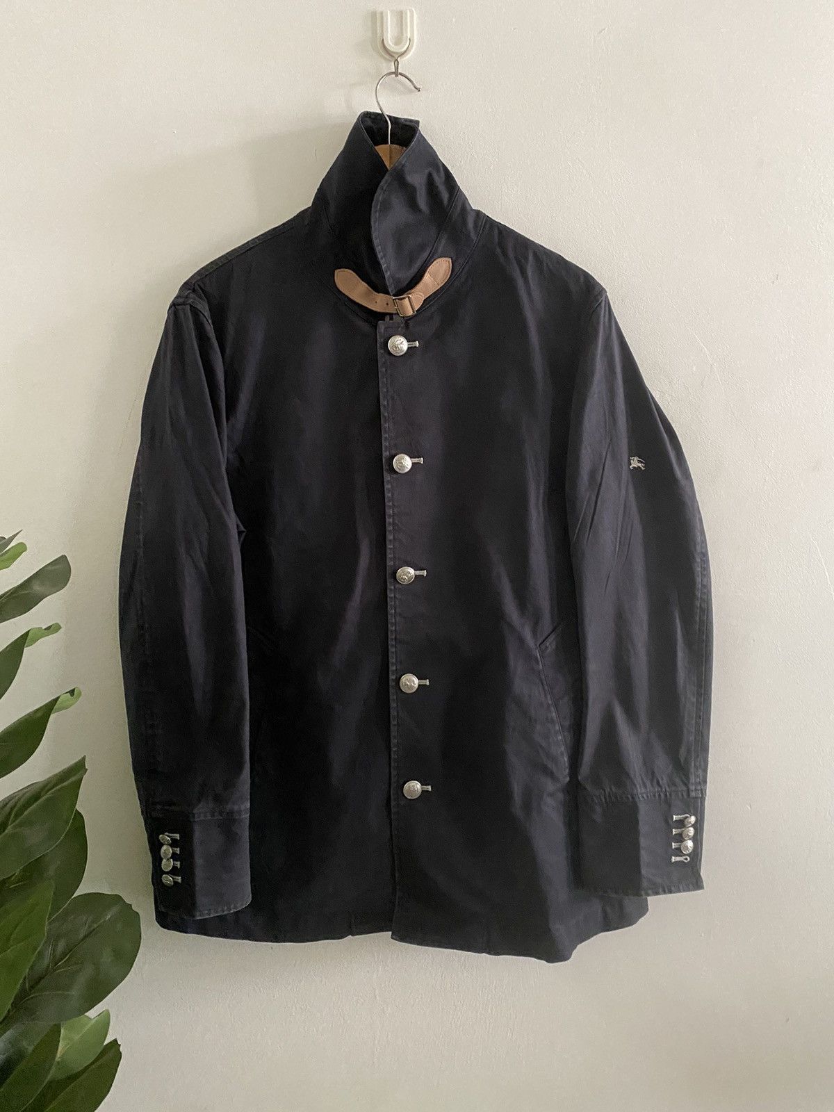 Burberry × Vintage Vintage BURBERRY LOGO Jacket Silver Button Punk design rare Size US L / EU 52-54 / 3 - 4 Thumbnail