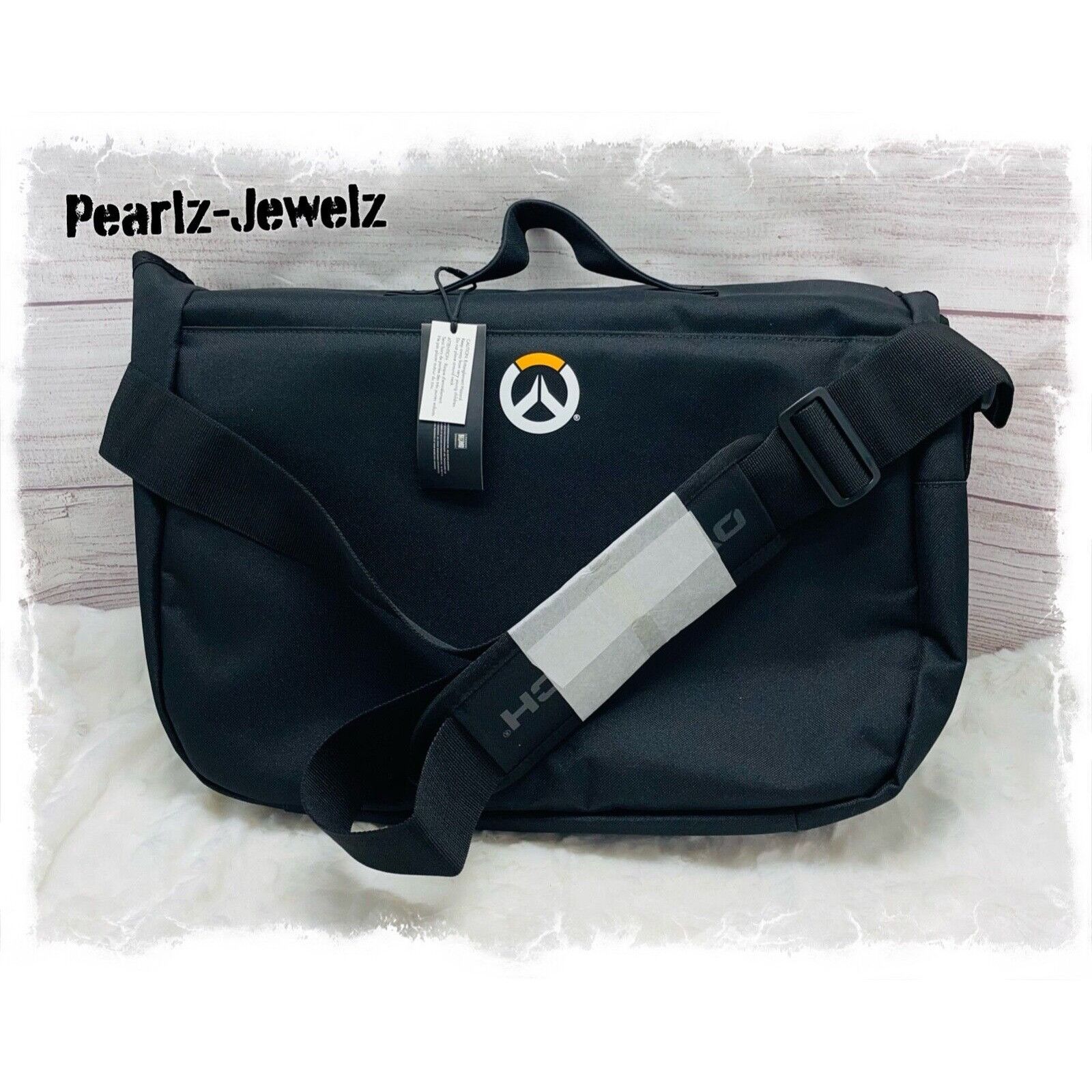 Disney Loungefly X Overwatch Logo Crossbody Black Messenger Bag Cro Size ONE SIZE - 3 Thumbnail