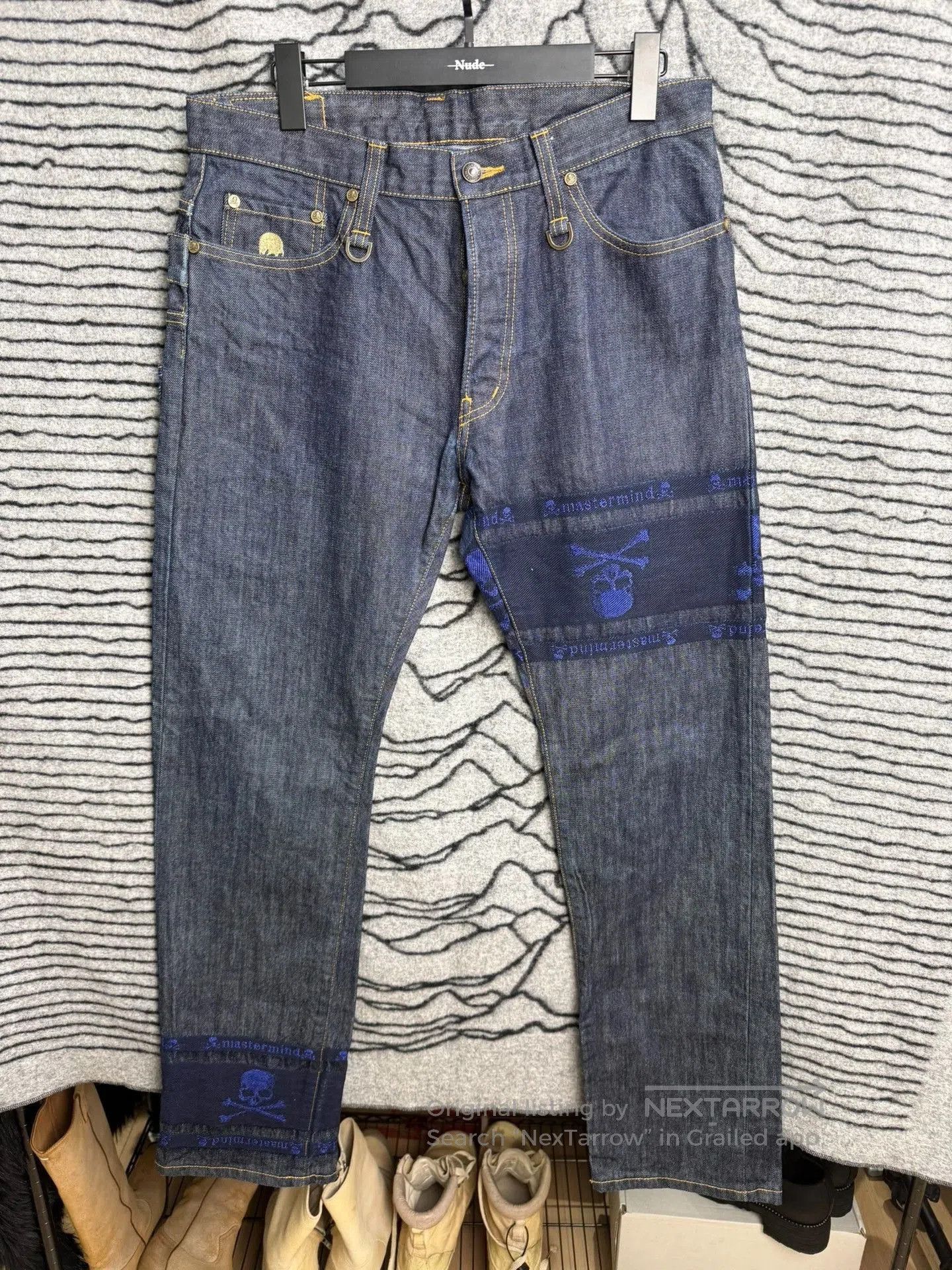 Mastermind Japan Mastermind Japan MMJ Blue Gold Jeans. Size US 34 / EU 50 - 1 Thumbnail