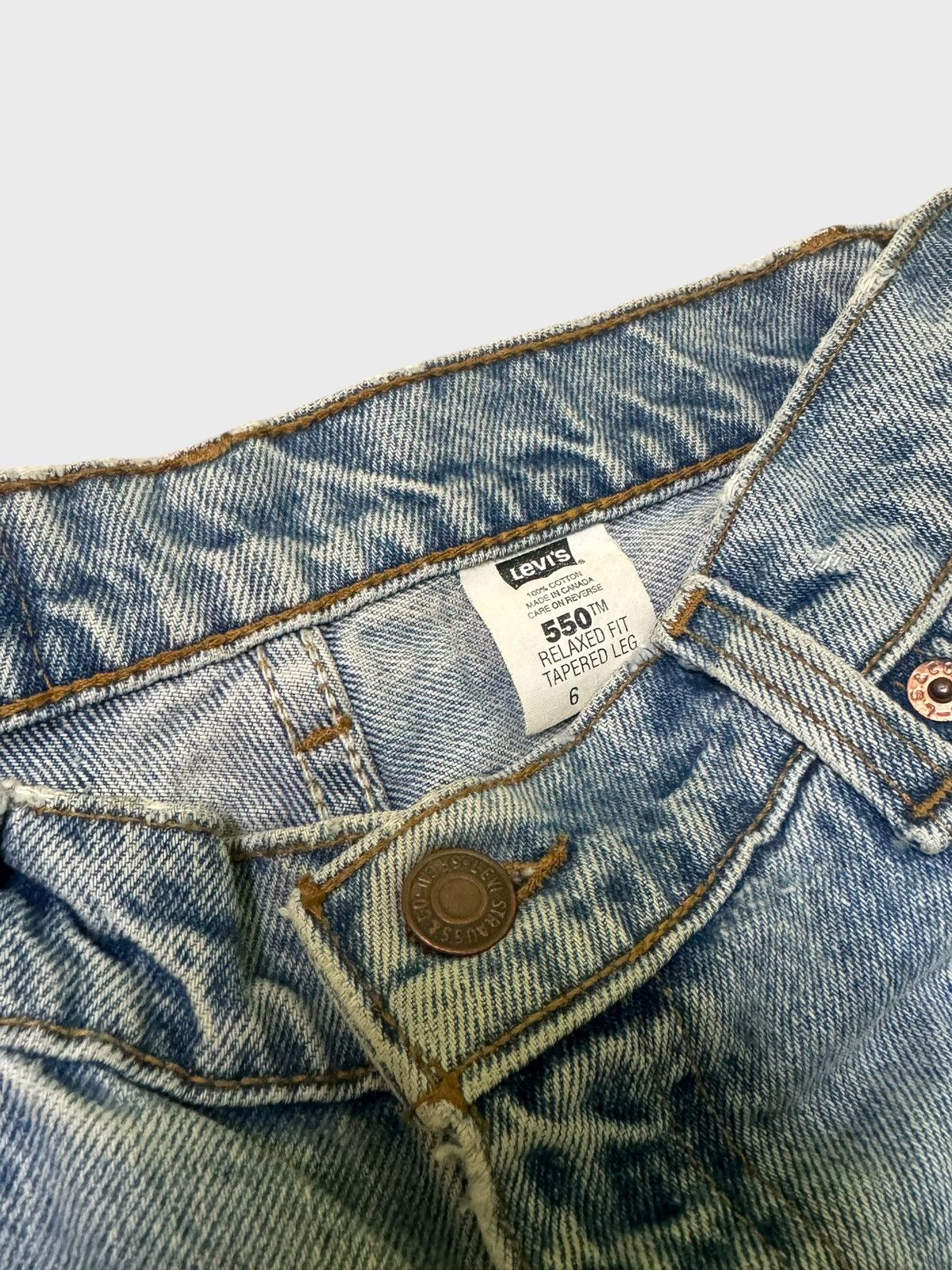 Levi's × Levi's Vintage Clothing × Vintage Vintage 90s Levi's 550 Relaxed Fit Alter Jeans Size US 26 / EU 42 - 11 Thumbnail