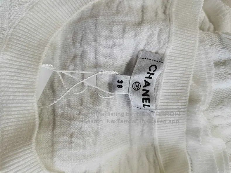 Chanel Chanel White knitted dress Size XS / US 0-2 / IT 36-38 - 3 Thumbnail