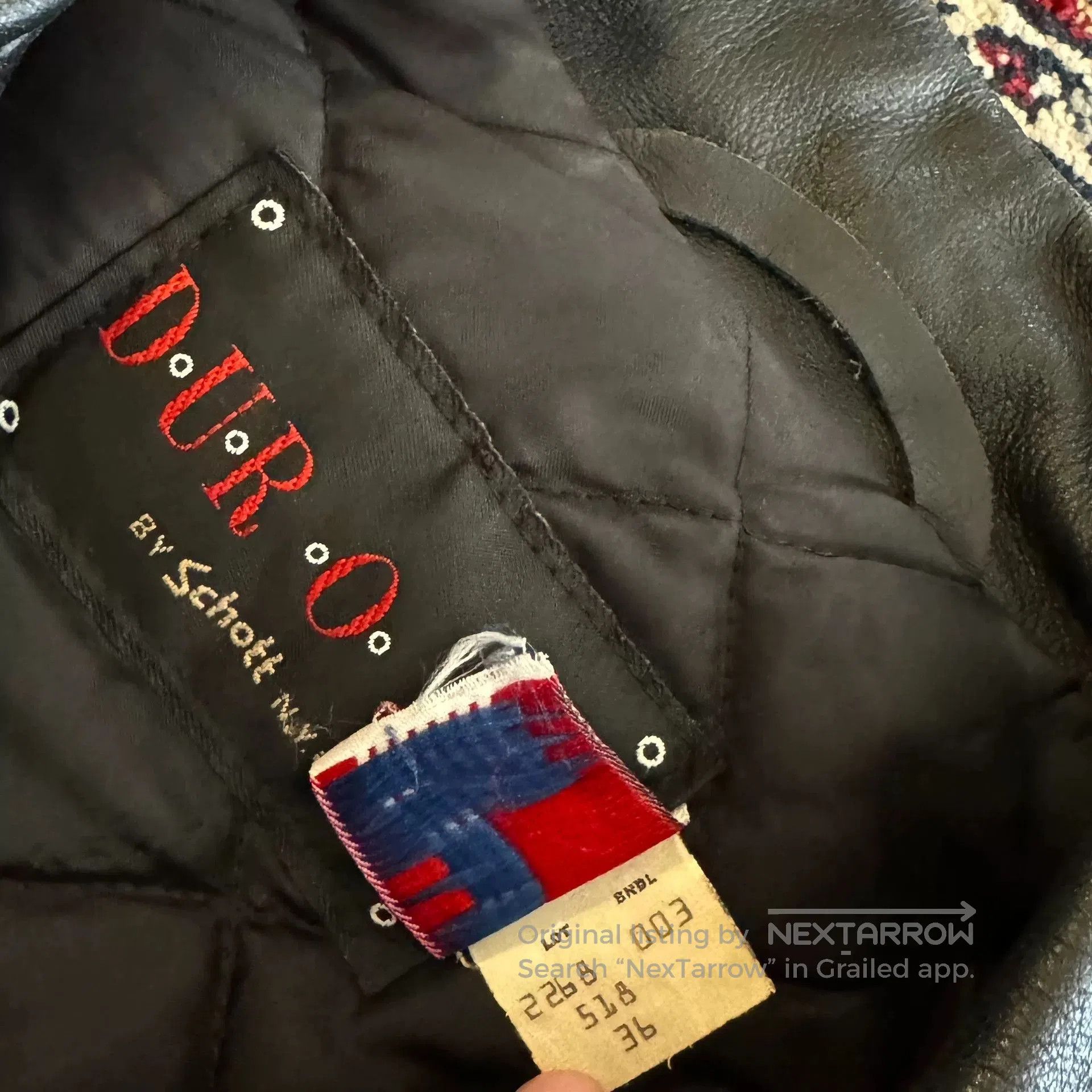 Schott Schott American Vintage Diagonal Zip Leather Jacket. Size US S / EU 44-46 / 1 - 9 Thumbnail