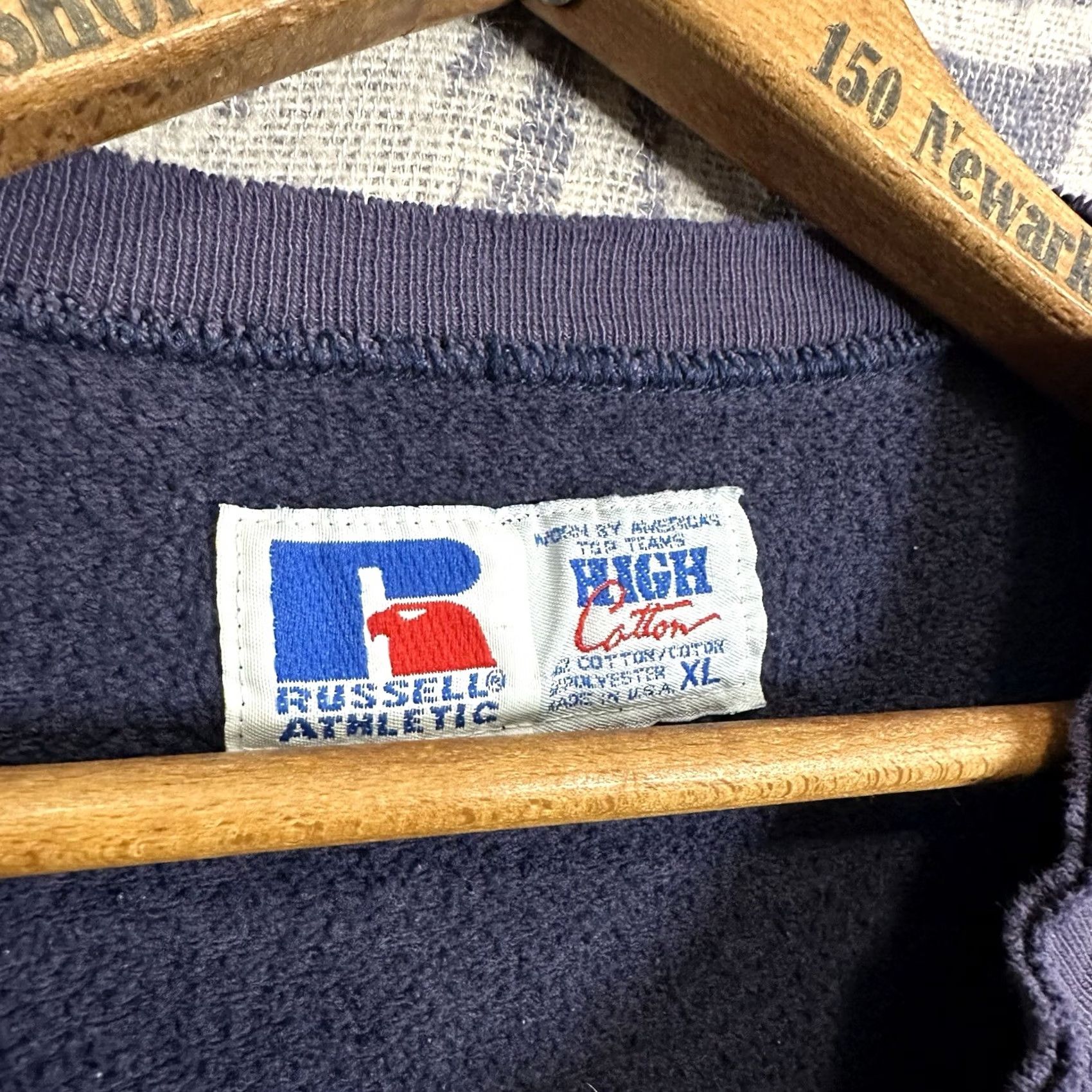 Russell Athletic VTG Russell Athletic Sweatshirt Crew Neck Long Sleeve Fleece Blue XL Pullover Men Distressed Logo PHOTO: 90s/00s/Varsity Size US XL / EU 56 / 4 - 6 Thumbnail