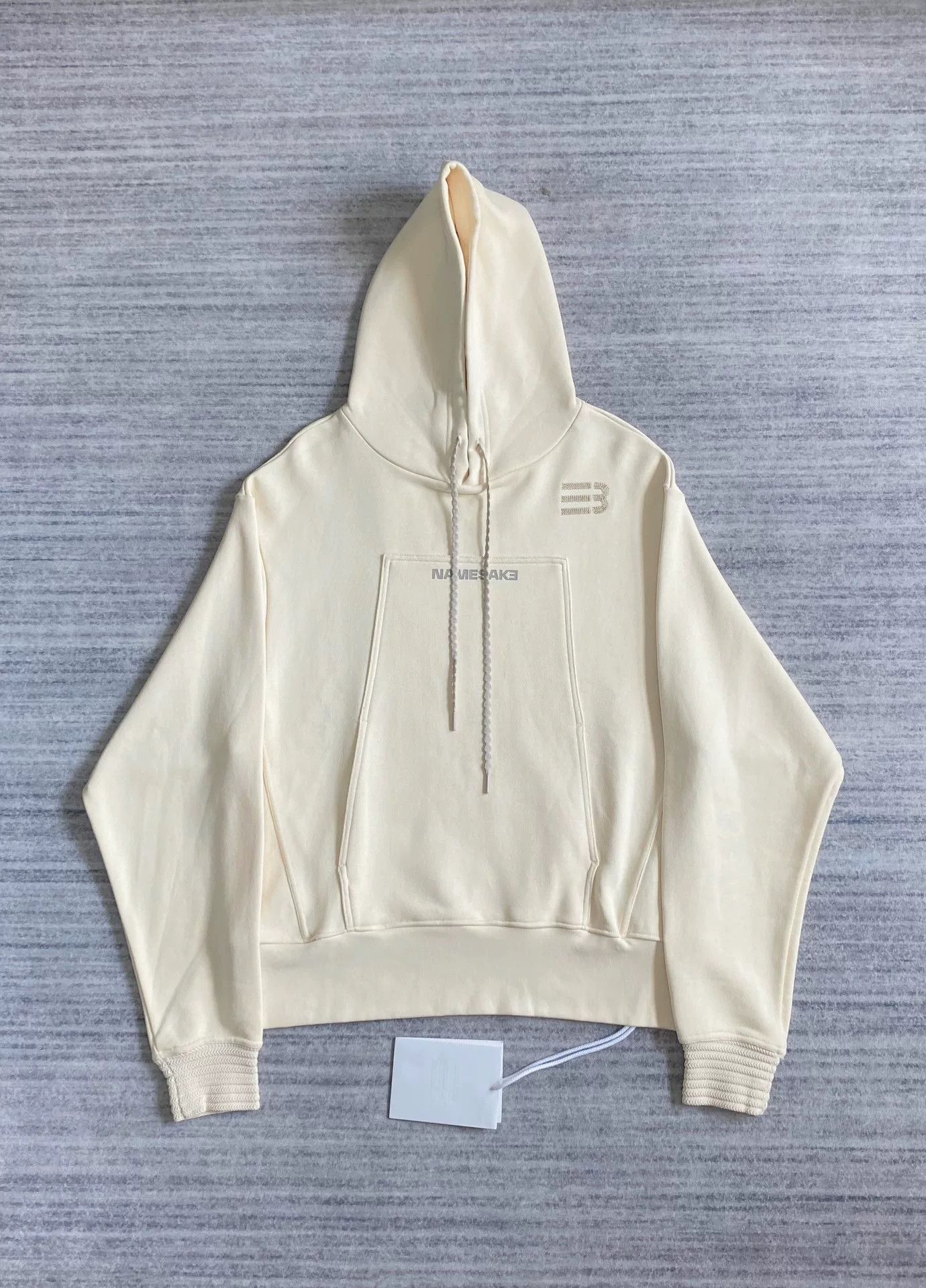 NAMESAKE cream embroidered hoodie with drawstrings Size S / US 4 / IT 40 - 1 Thumbnail