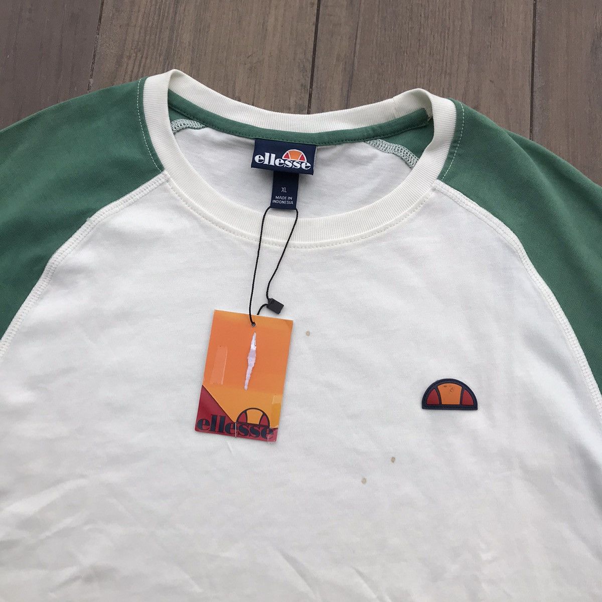 Ellesse Ellesse Italia Originals Raglan Tshirt tee shirt white beige Size US XL / EU 56 / 4 - 2 Thumbnail