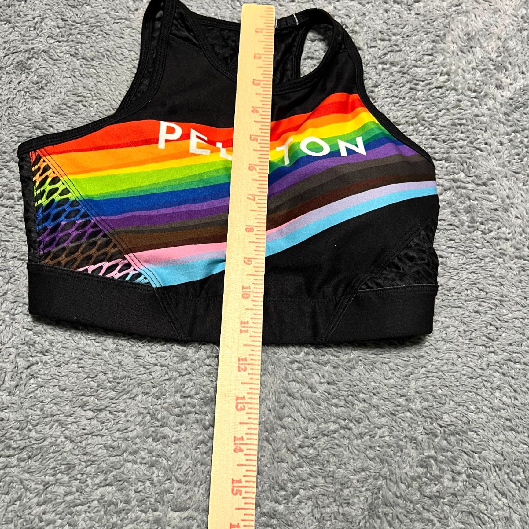 Rainbow VINTAGE? Wait: Peloton With Sports Bra Womens XS Rainbow Athletic Size ONE SIZE - 5 Thumbnail
