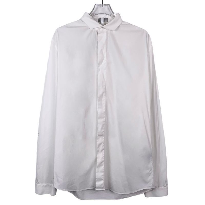 Dior Dior White Long Sleeve Cotton Blend Shirt Size 40 Size US XXS / EU 40 - 1 Thumbnail