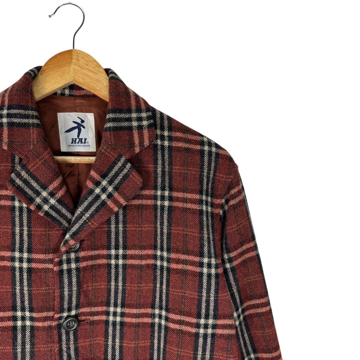 Hai Sporting Gear × Issey Miyake 🌟HAI SPORTING GEAR ISSEY MIYAKE TARTAN JACKET Size M / US 6-8 / IT 42-44 - 5 Thumbnail