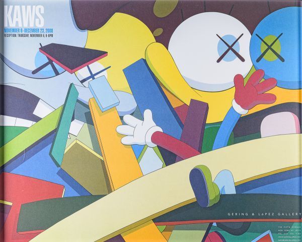 image of Vintage Kaws Exhibition Poster, Men's