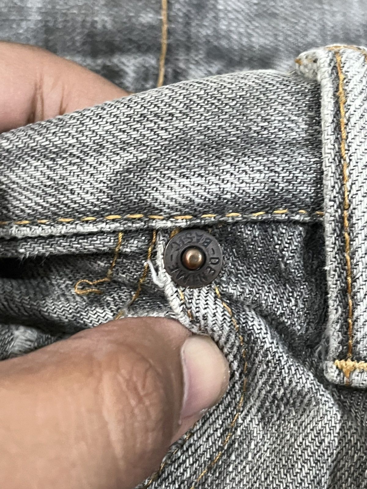 Denime Vintage Denime Black Distressed Denim Size US 30 / EU 46 - 9 Thumbnail