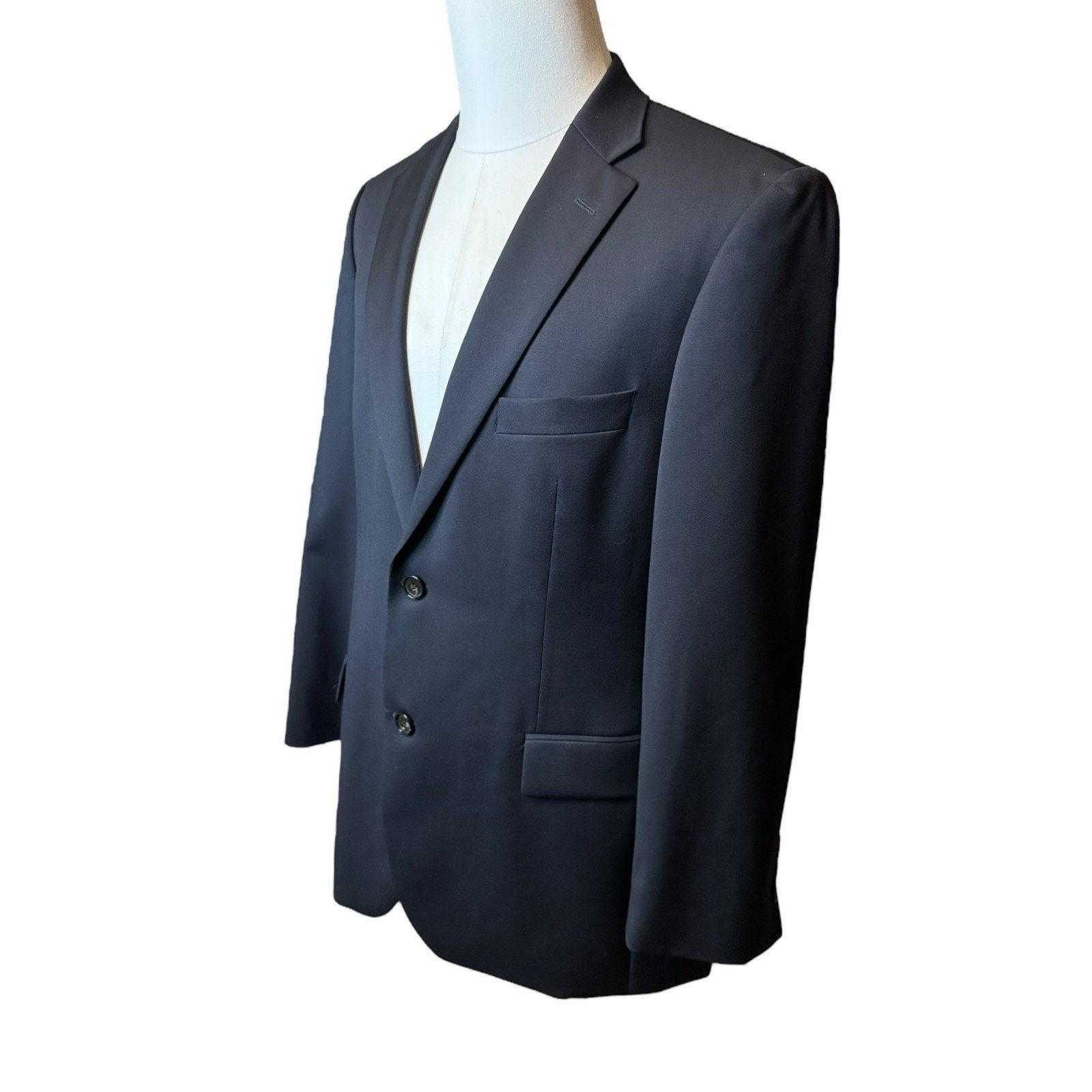 Hugo Boss HUGO BOSS Pasolini Movie Super 100 Blue Sport Coat Blazer Size 40R - 2 Thumbnail